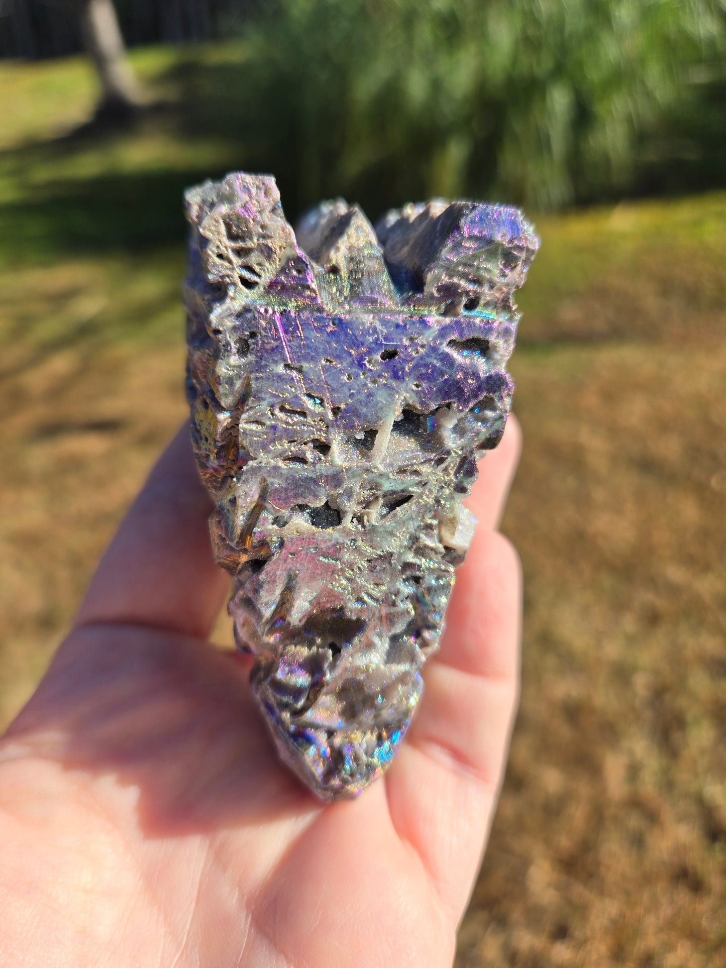 Aura Coated Sphalerite Dragon Head