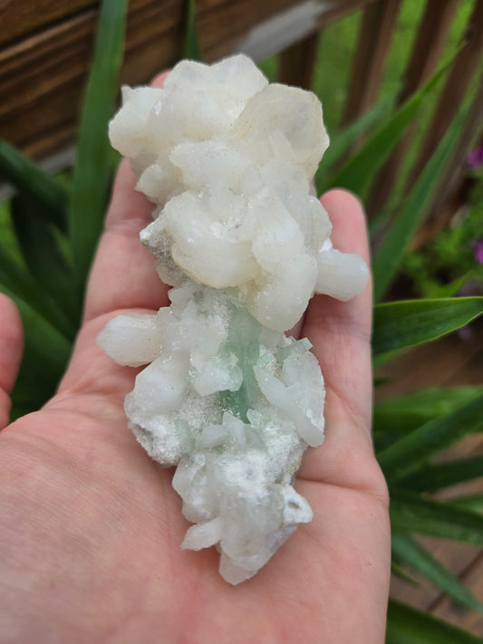 Green Apophyllite with Stilbite