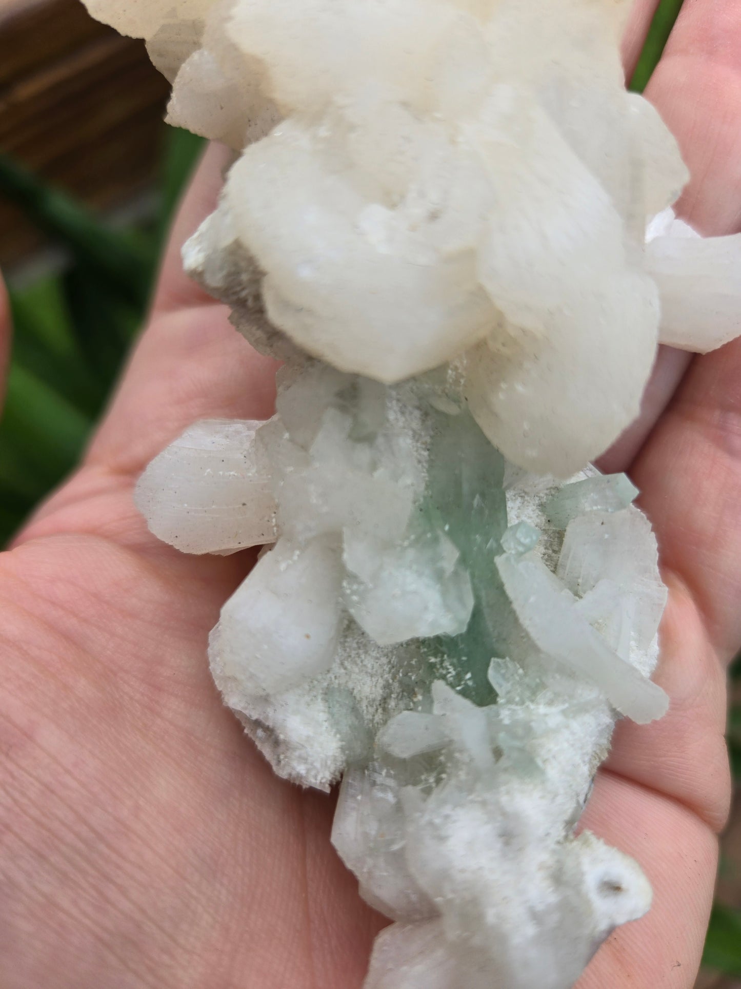 Green Apophyllite with Stilbite