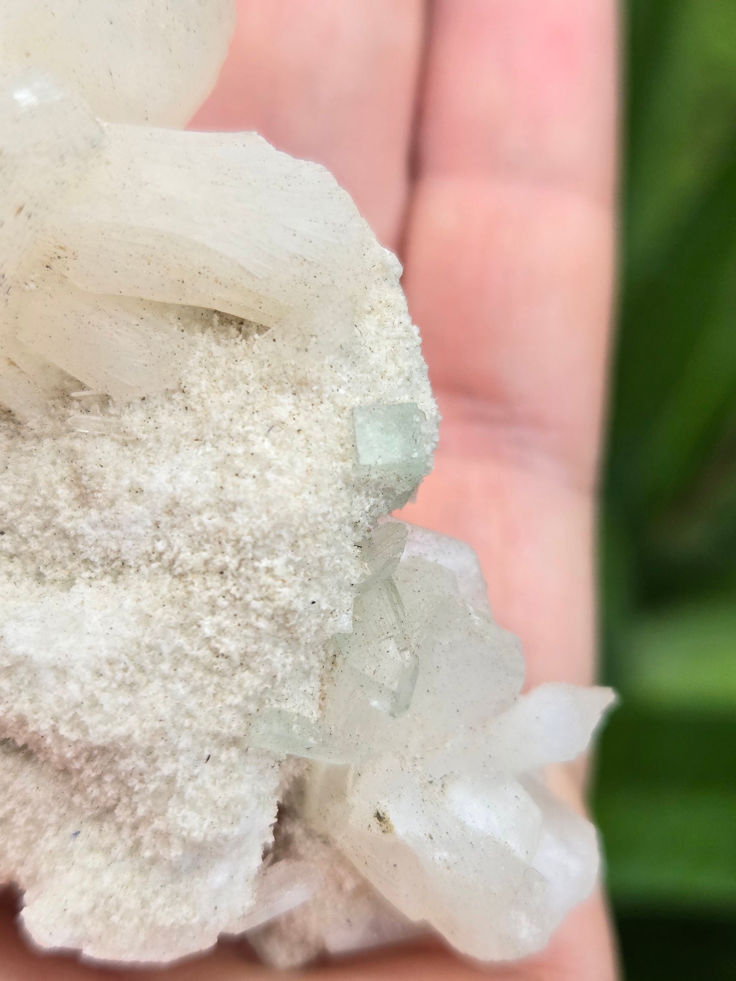 Green Apophyllite with Stilbite