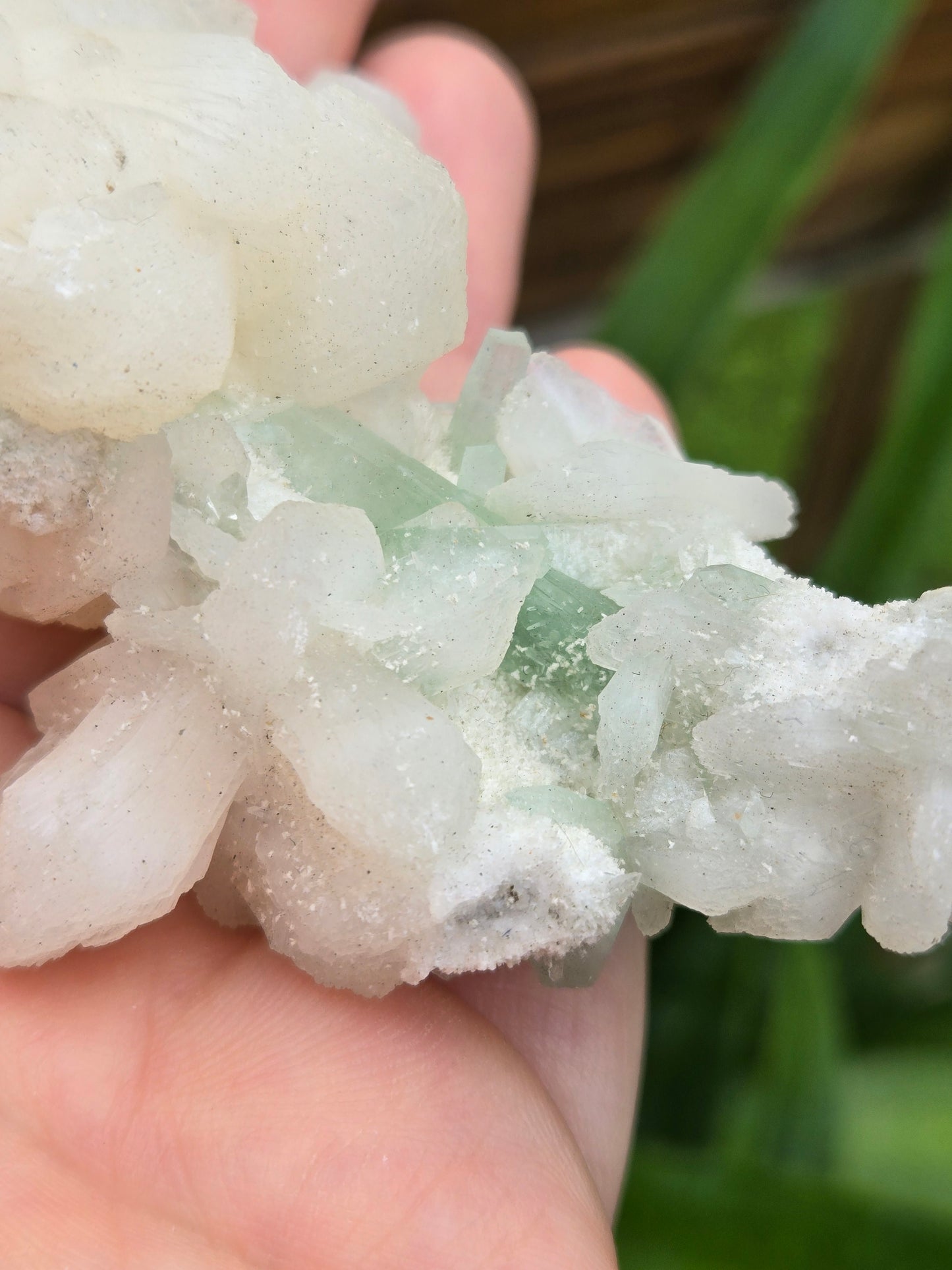 Green Apophyllite with Stilbite