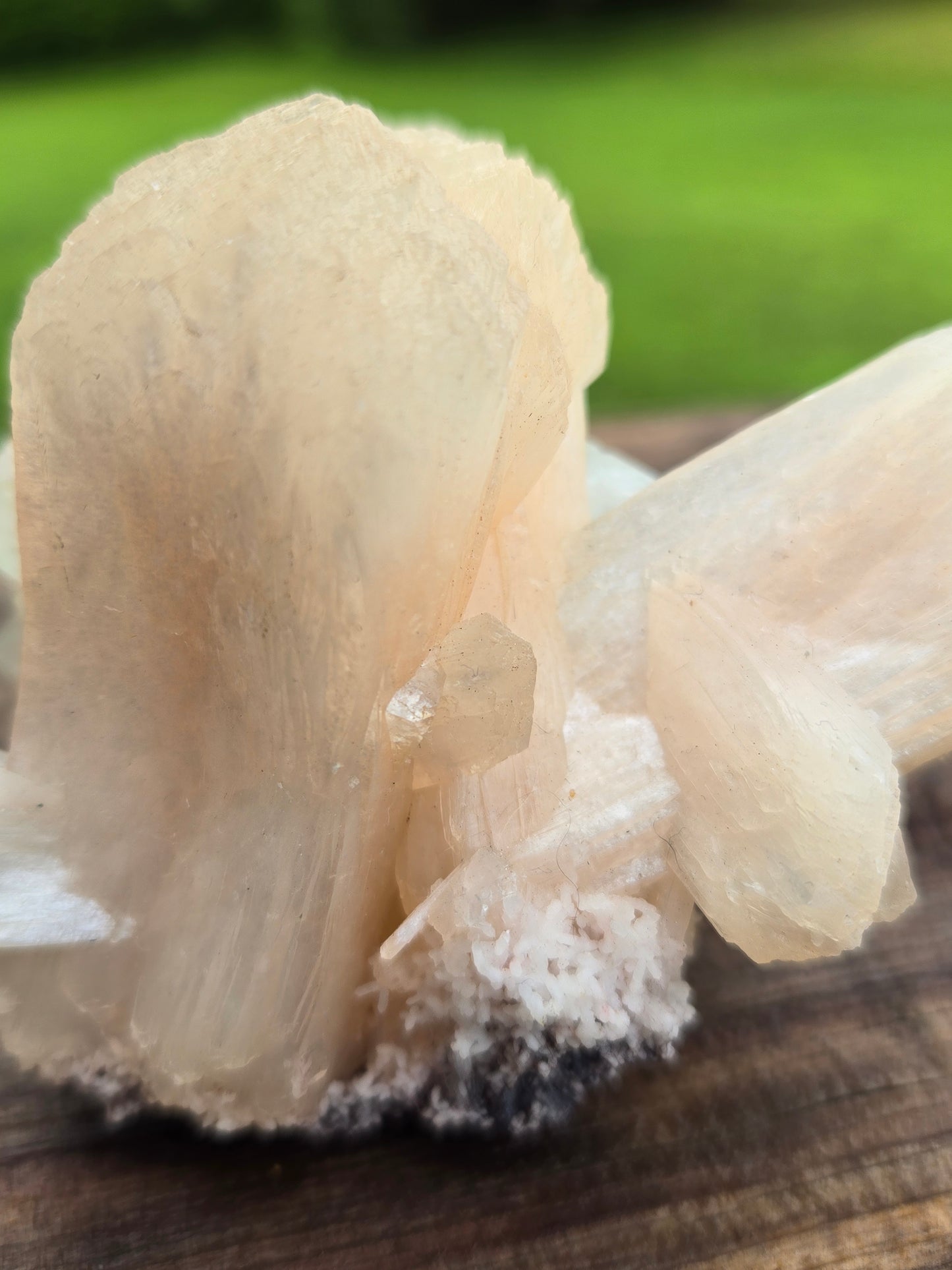 Peach Stilbite with Apophyllite