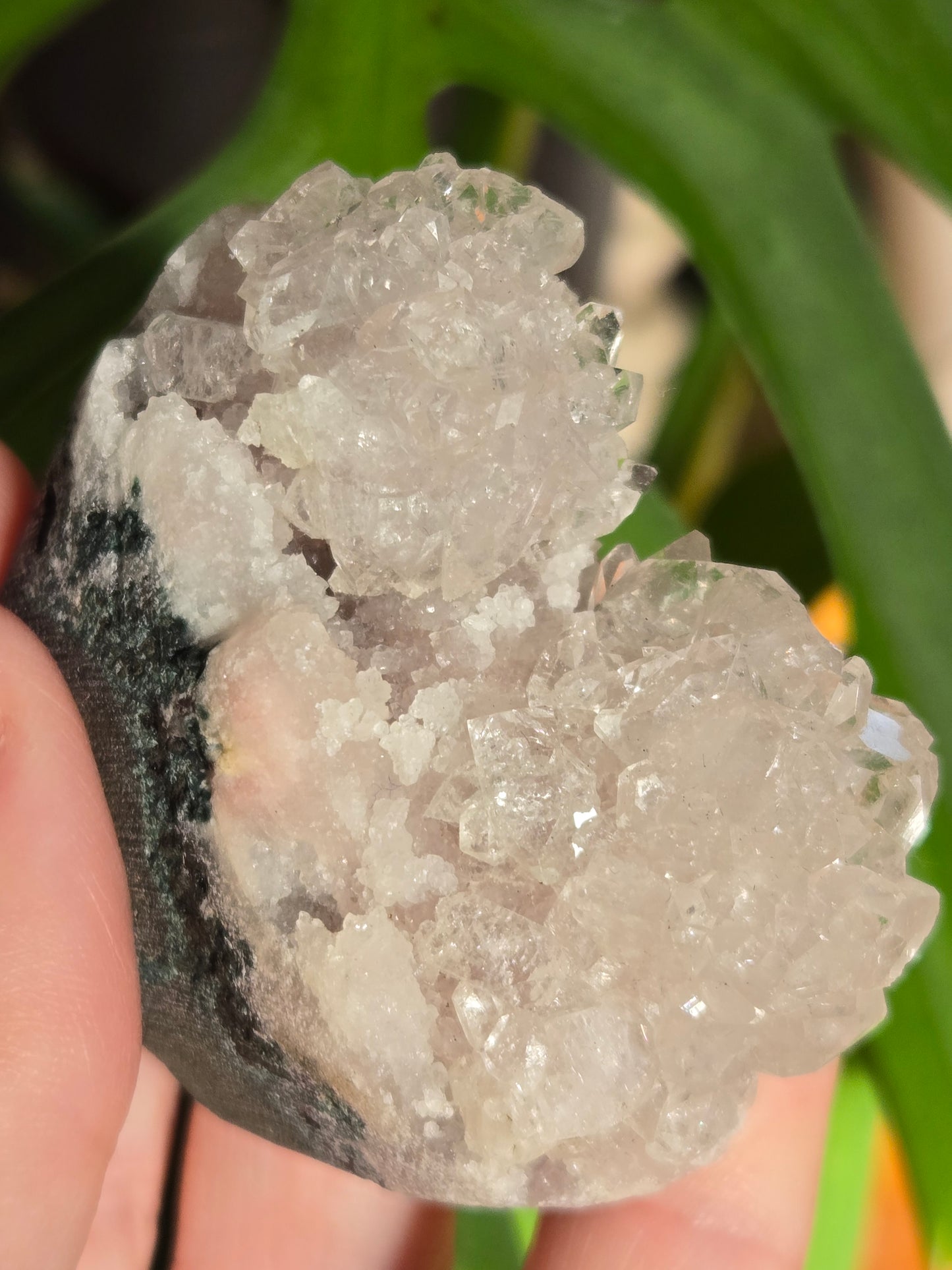 Pink Chalcedony With Apophyllite