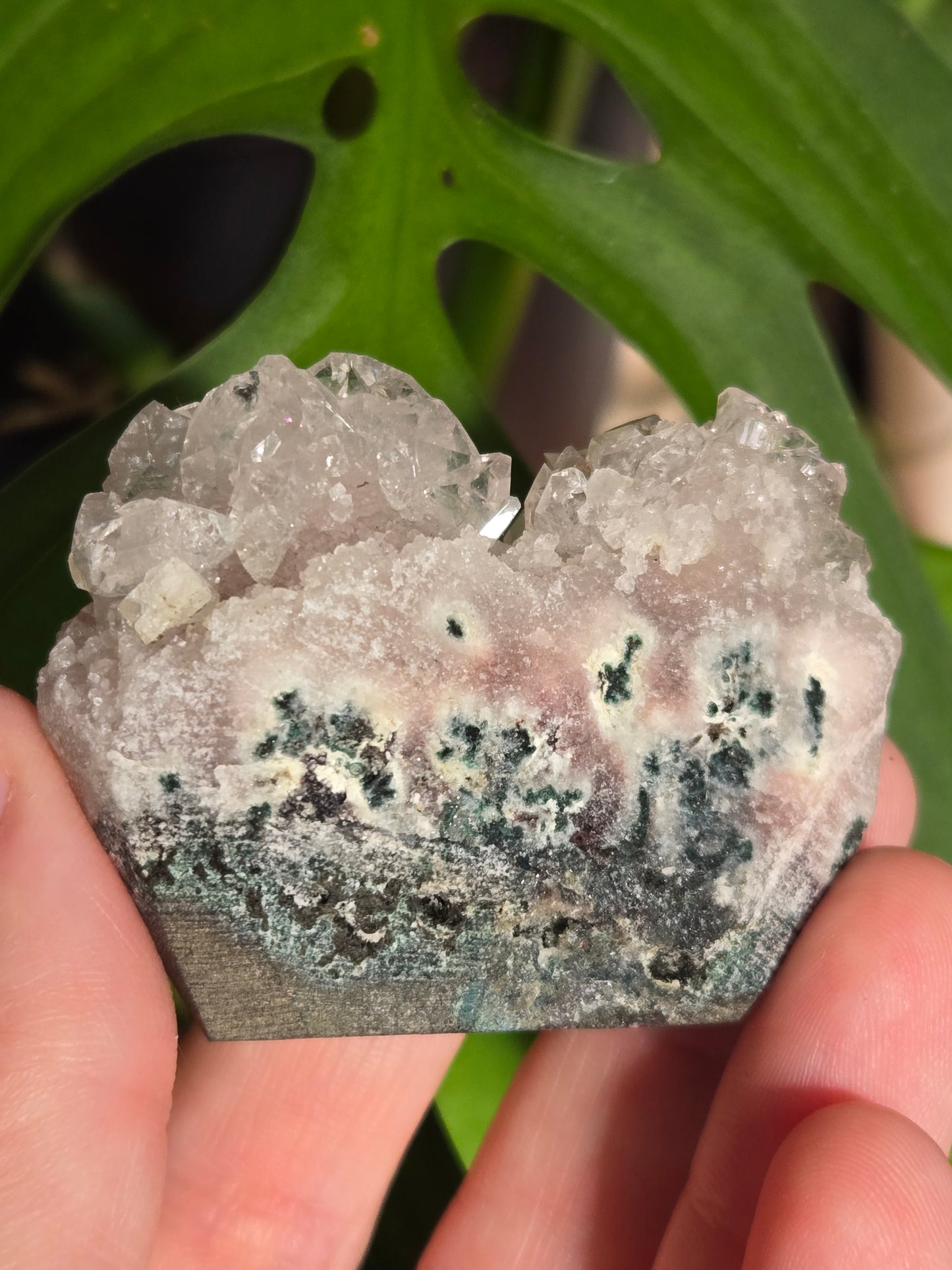 Pink Chalcedony With Apophyllite