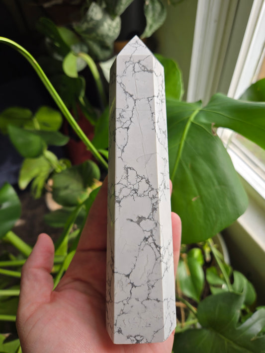 Large Howlite Tower