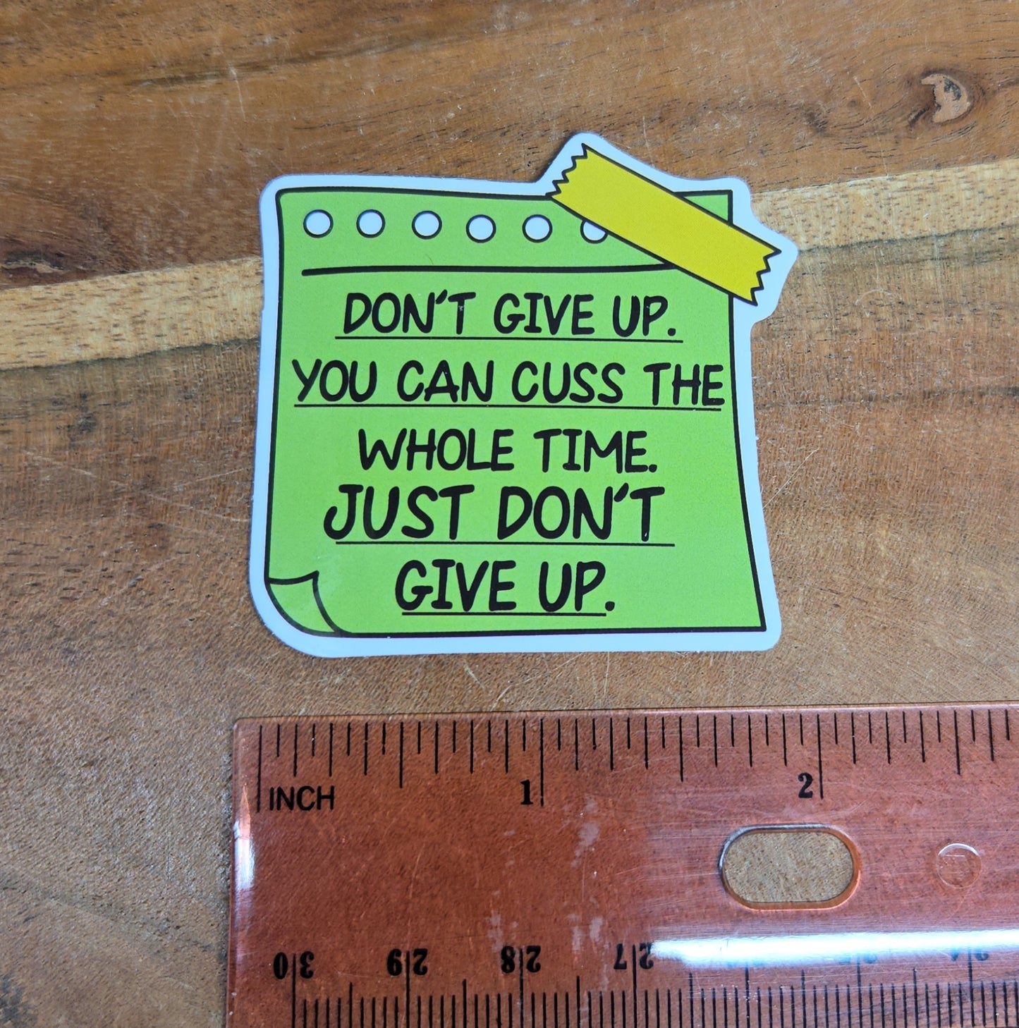 Don't Give Up Sticker