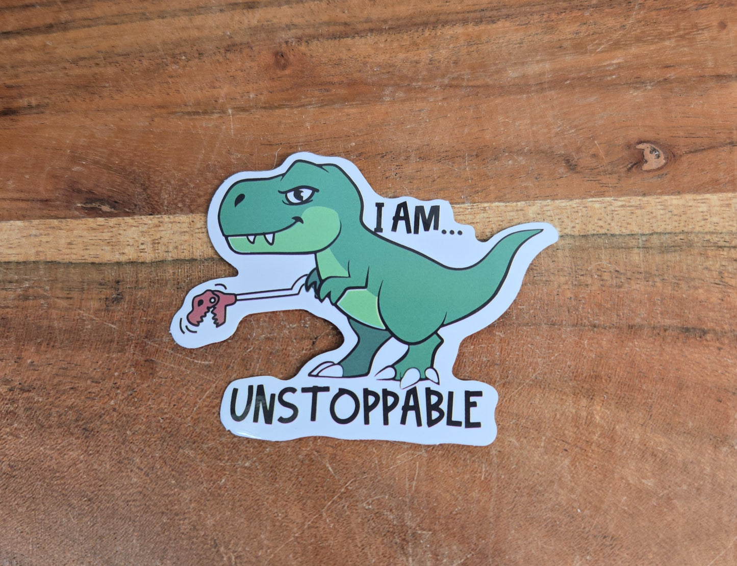 Unstoppable T-Rex Sticker
