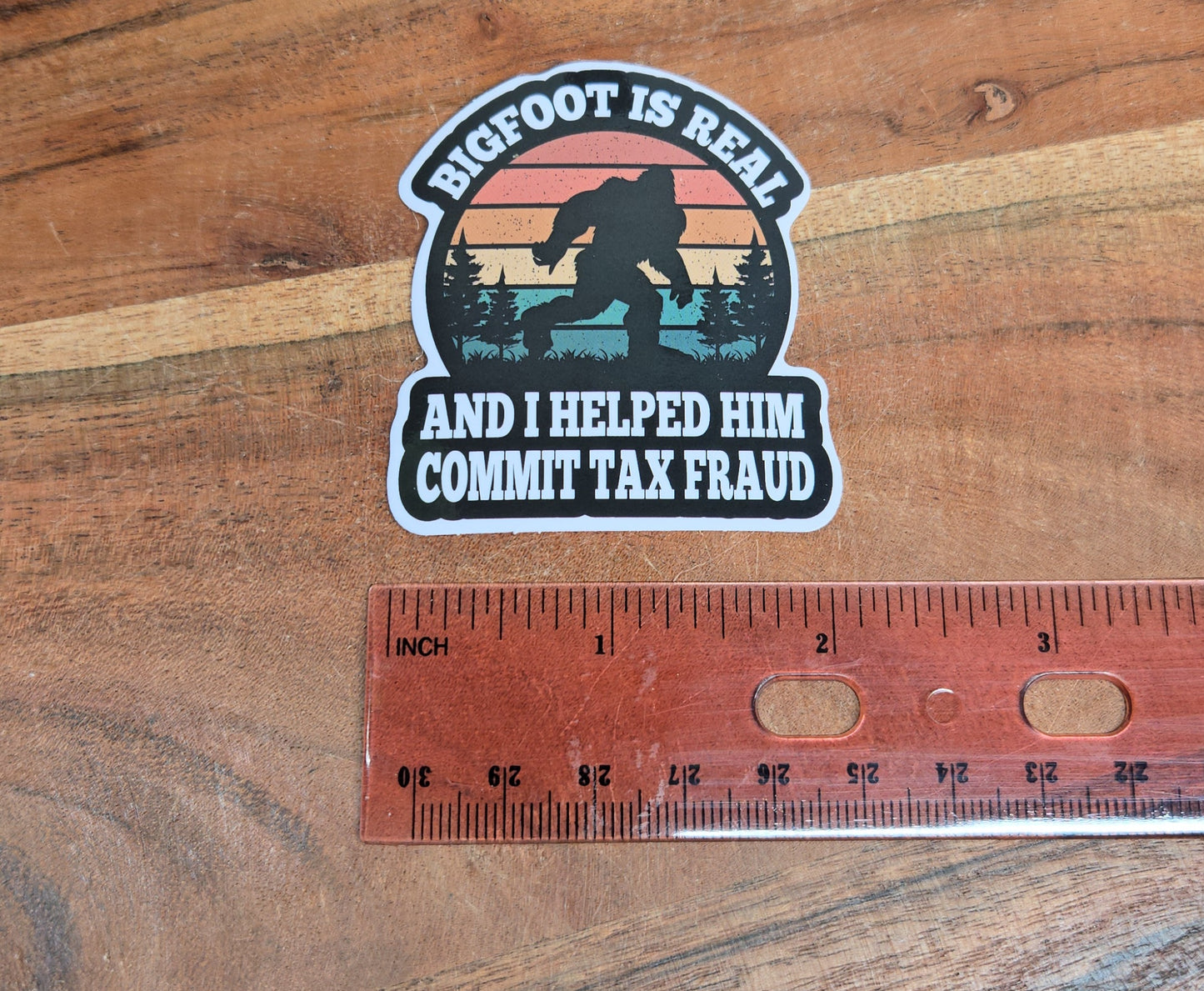 Bigfoot Tax Sticker