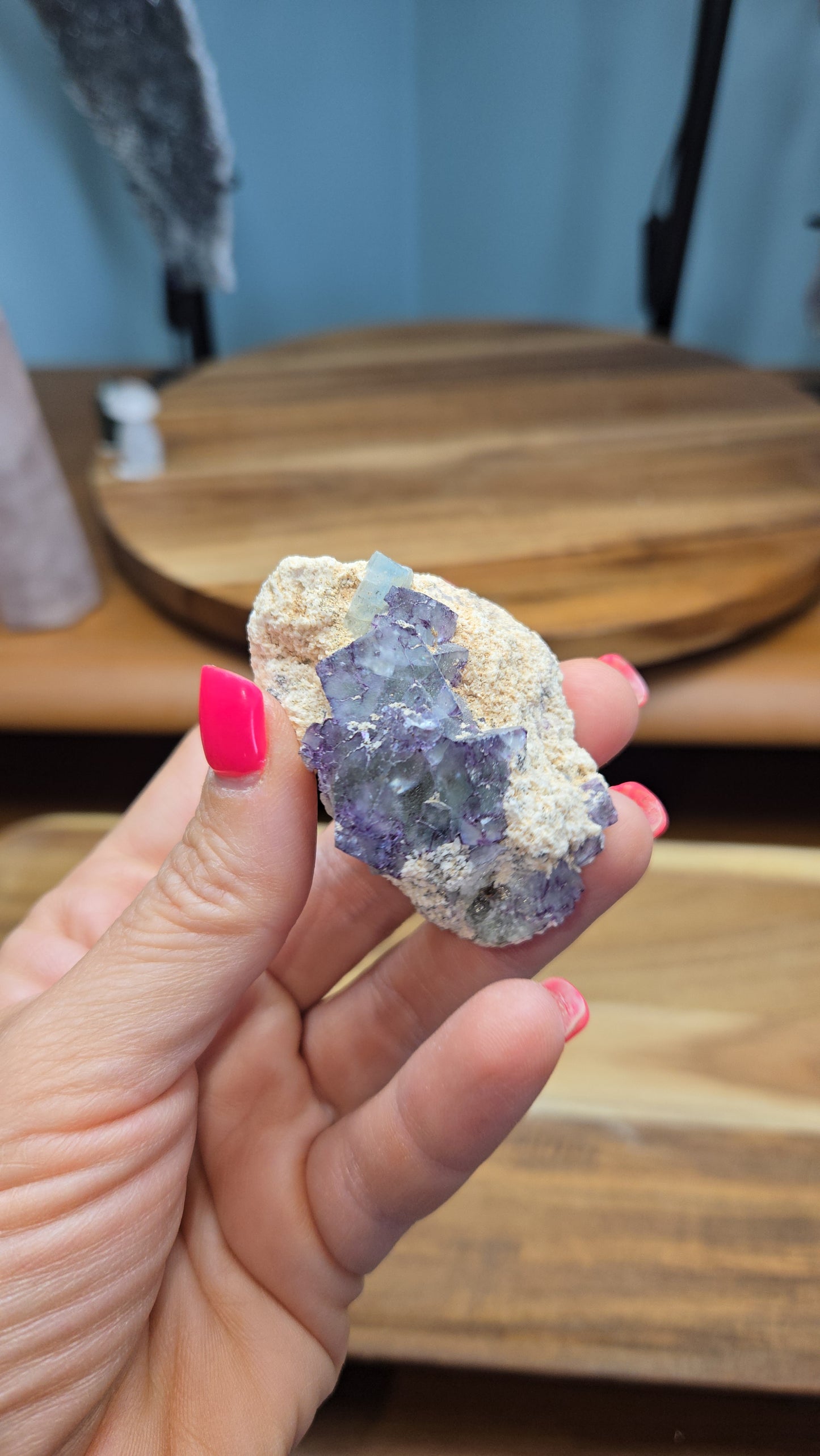 Fluorite and Aquamarine