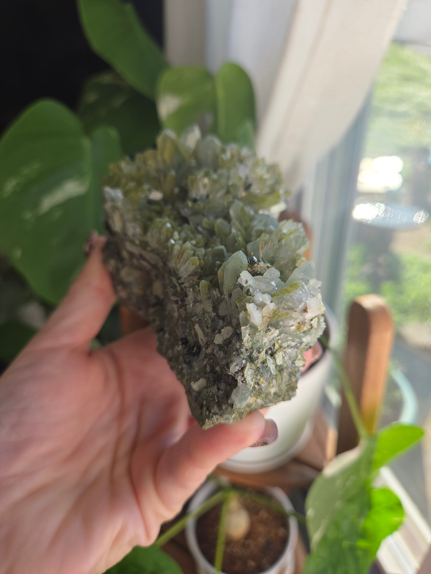 Chlorite Quartz and Epidote Dragon Head
