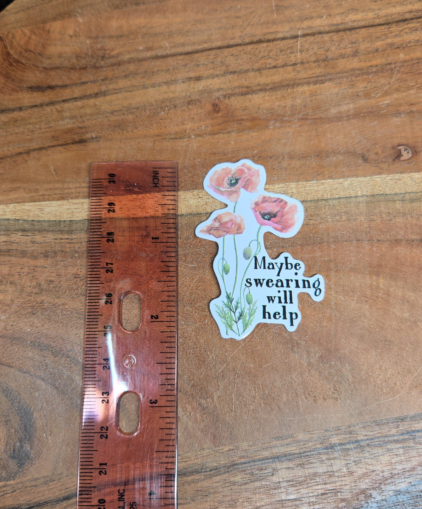 Maybe Swearing Will Help Sticker