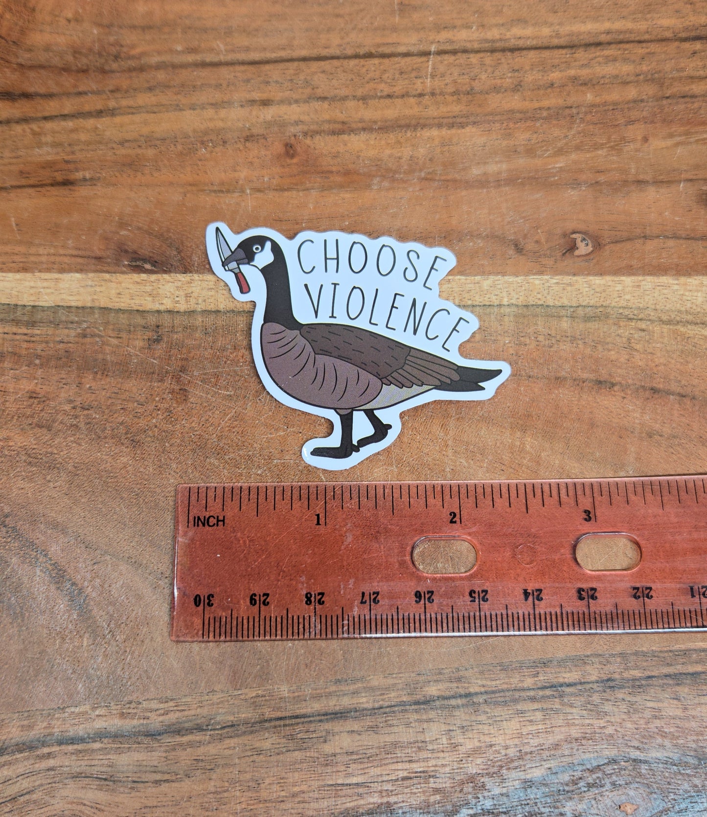 Choose Violence Goose Sticker