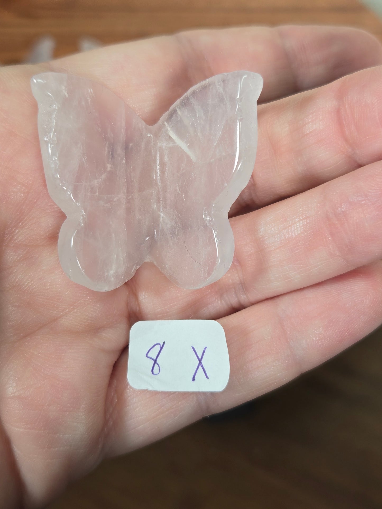 Rose Quartz Mini Butterflies