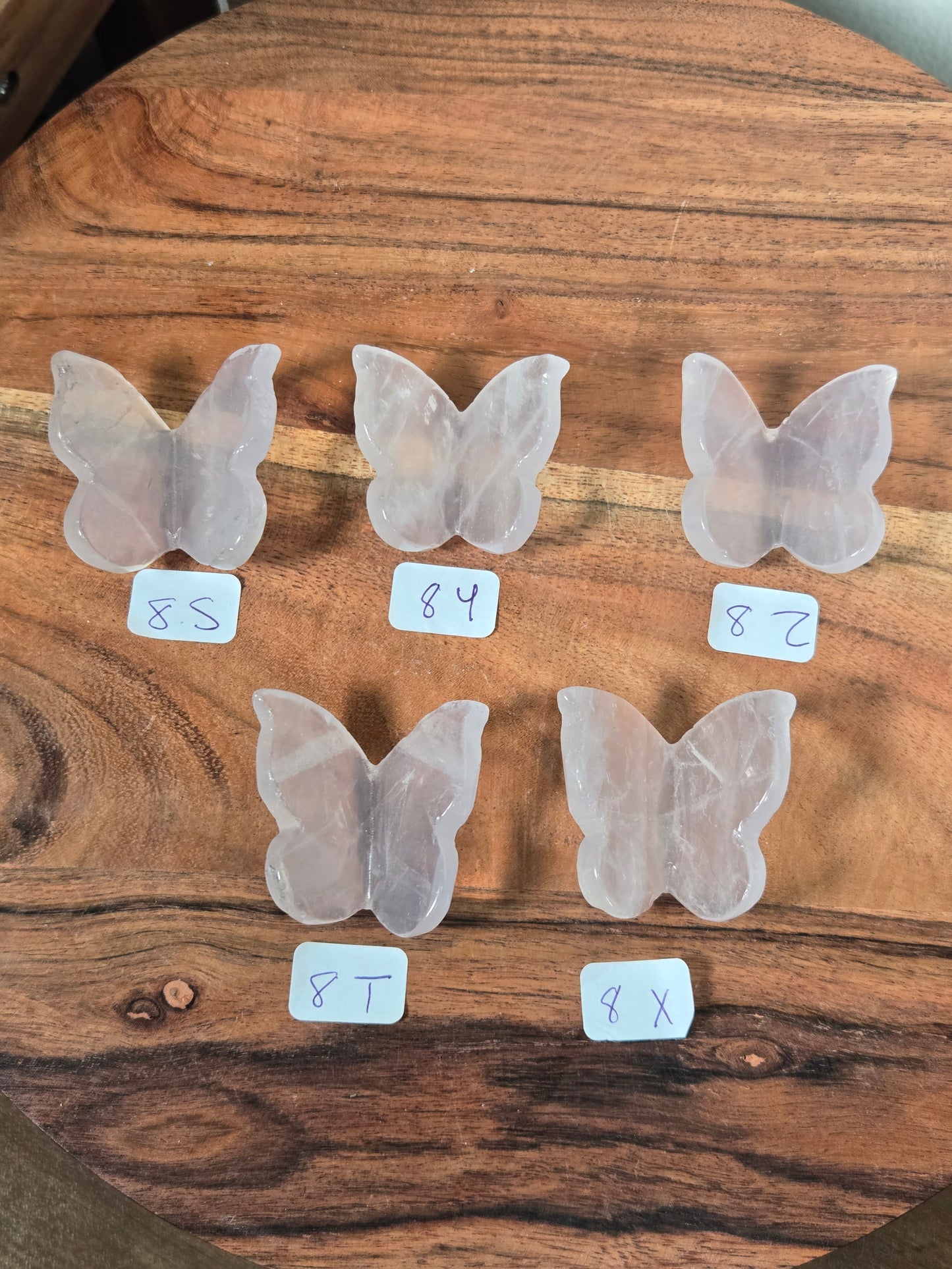 Rose Quartz Mini Butterflies