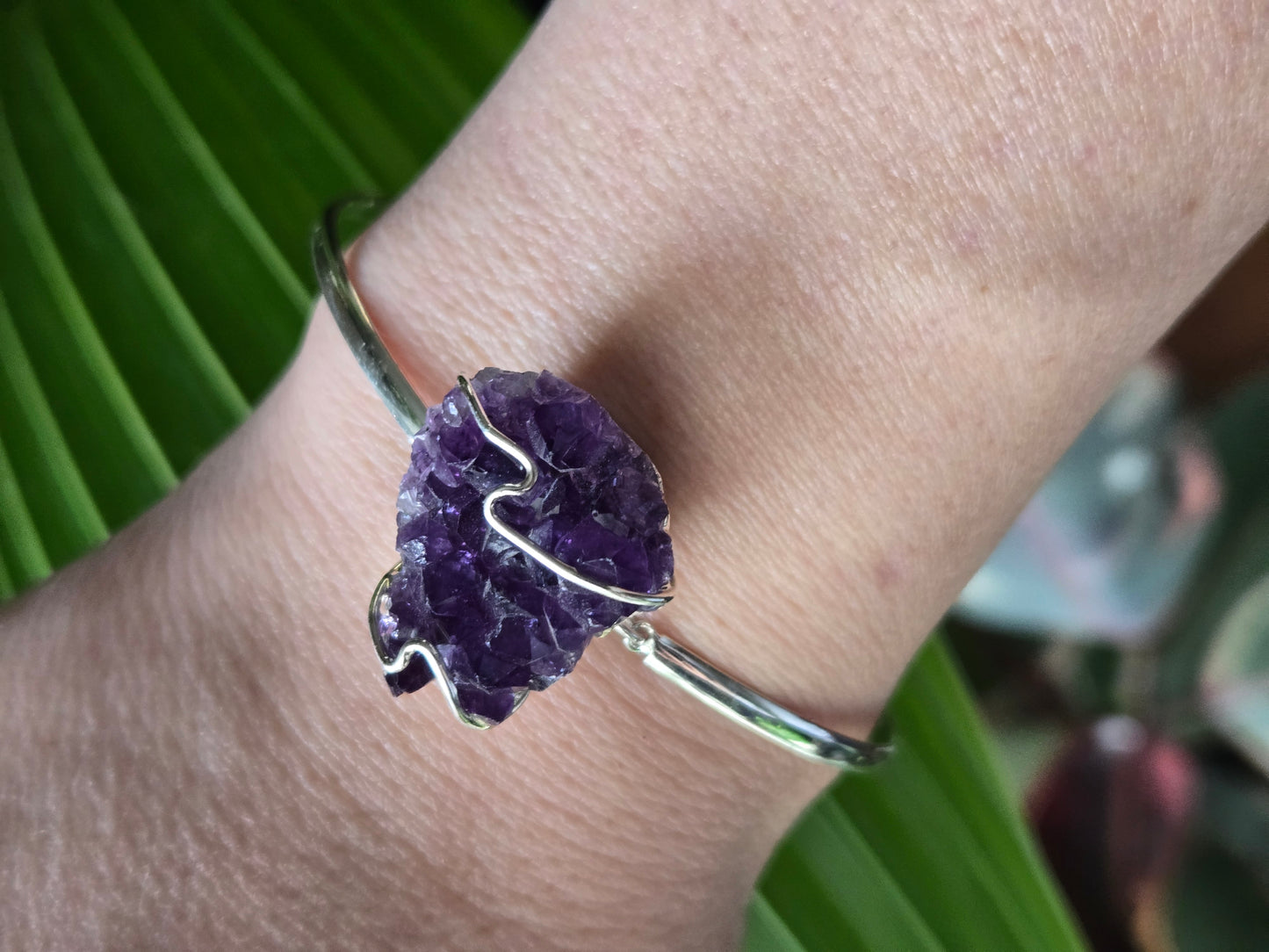 Amethyst Cluster Bracelet