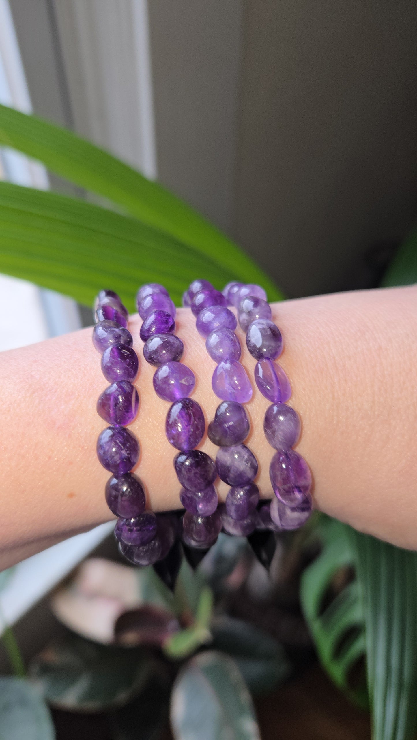 Amethyst Tumble Braclet