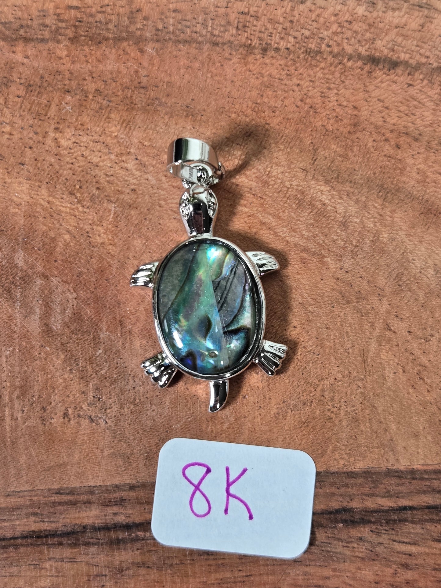 Abalone Shell Turtle Pendant