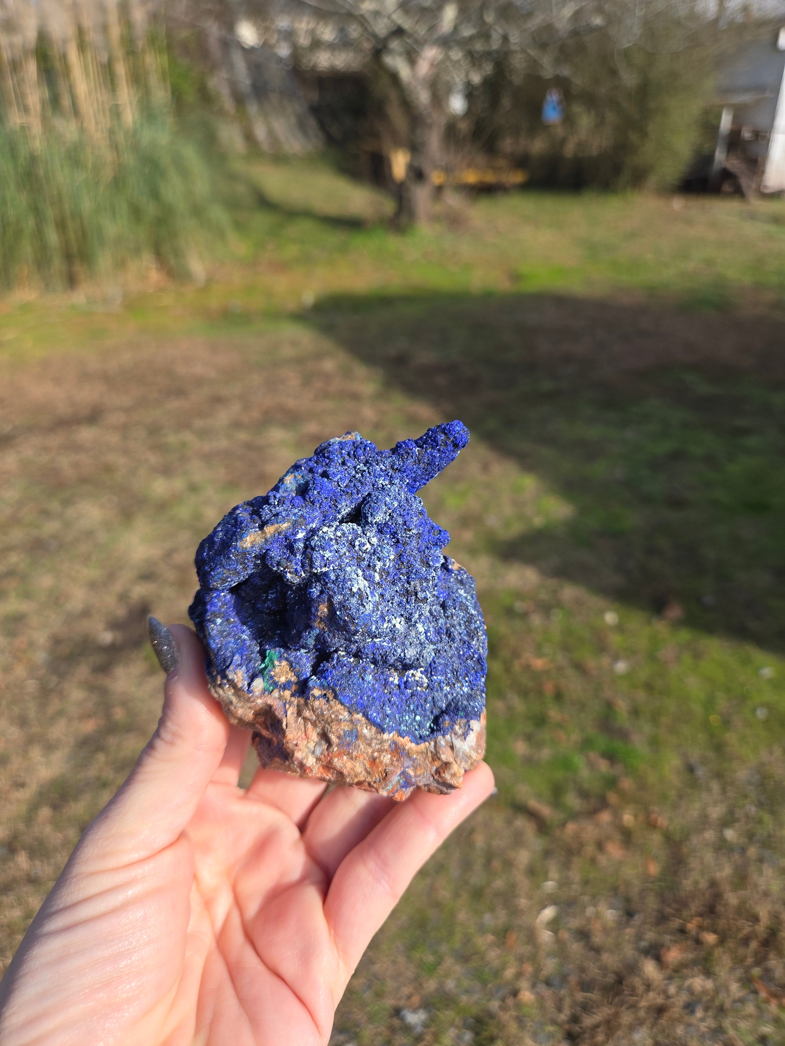 アズライトのバングル Azurite – The Crystal Frog Co.