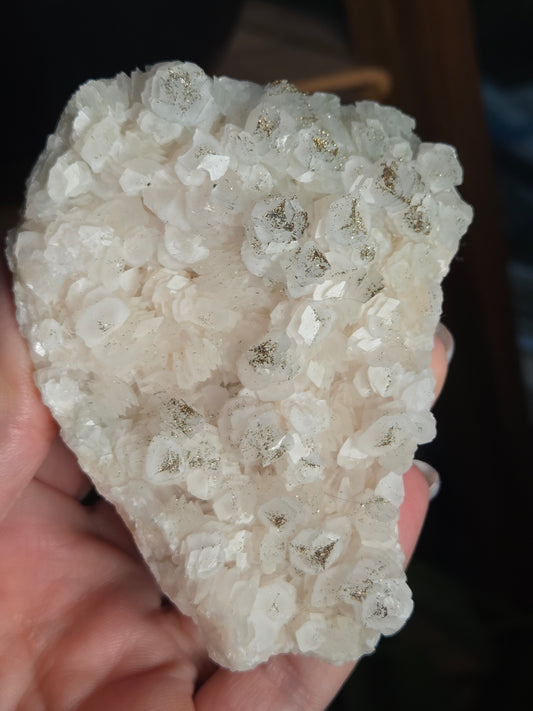 Pagoda Calcite with Pyrite