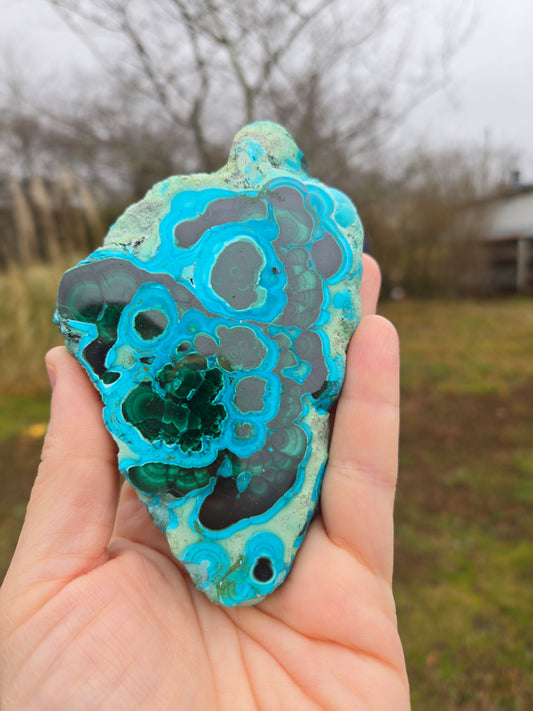 Malachite and Chrysocolla Slab
