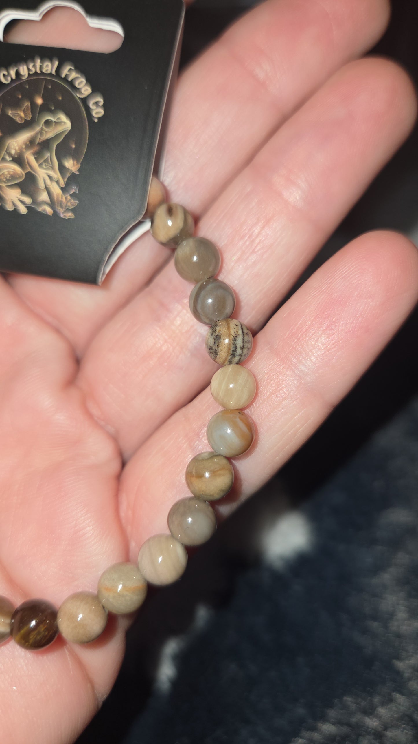Petrified Wood Bracelet 6mm