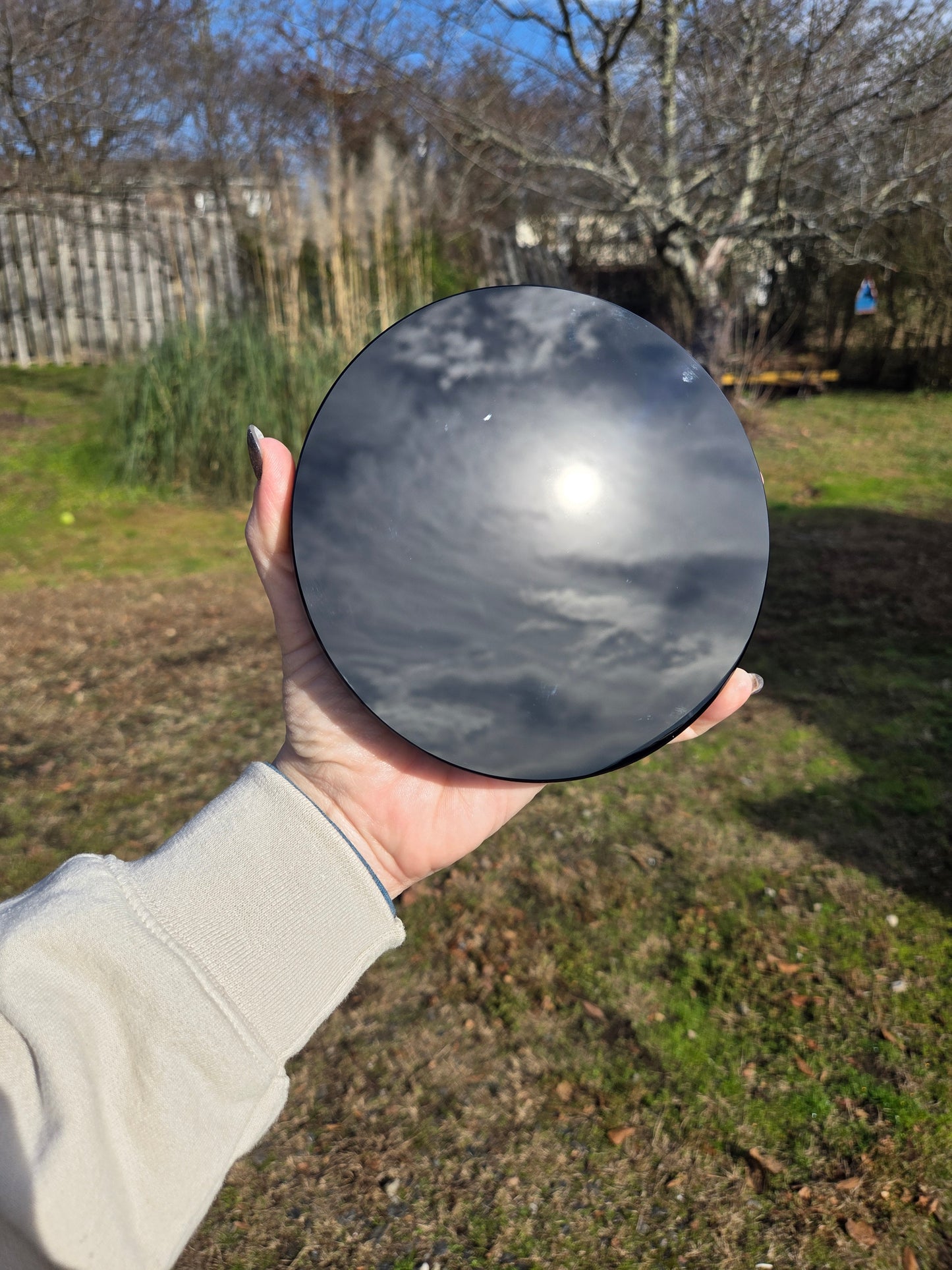 Black Obsidian Mirror