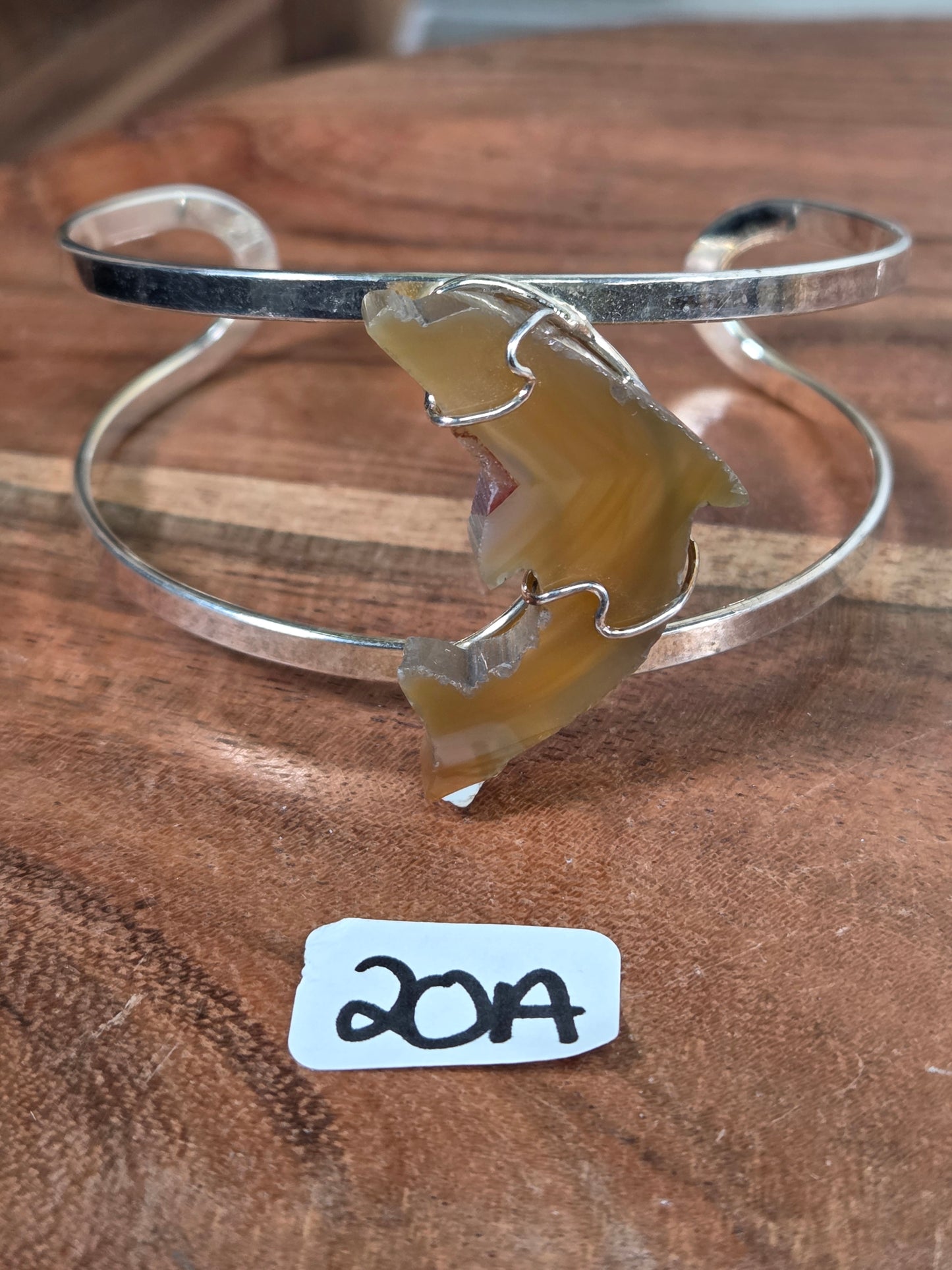 Agate Dolphin Bangle Bracelets