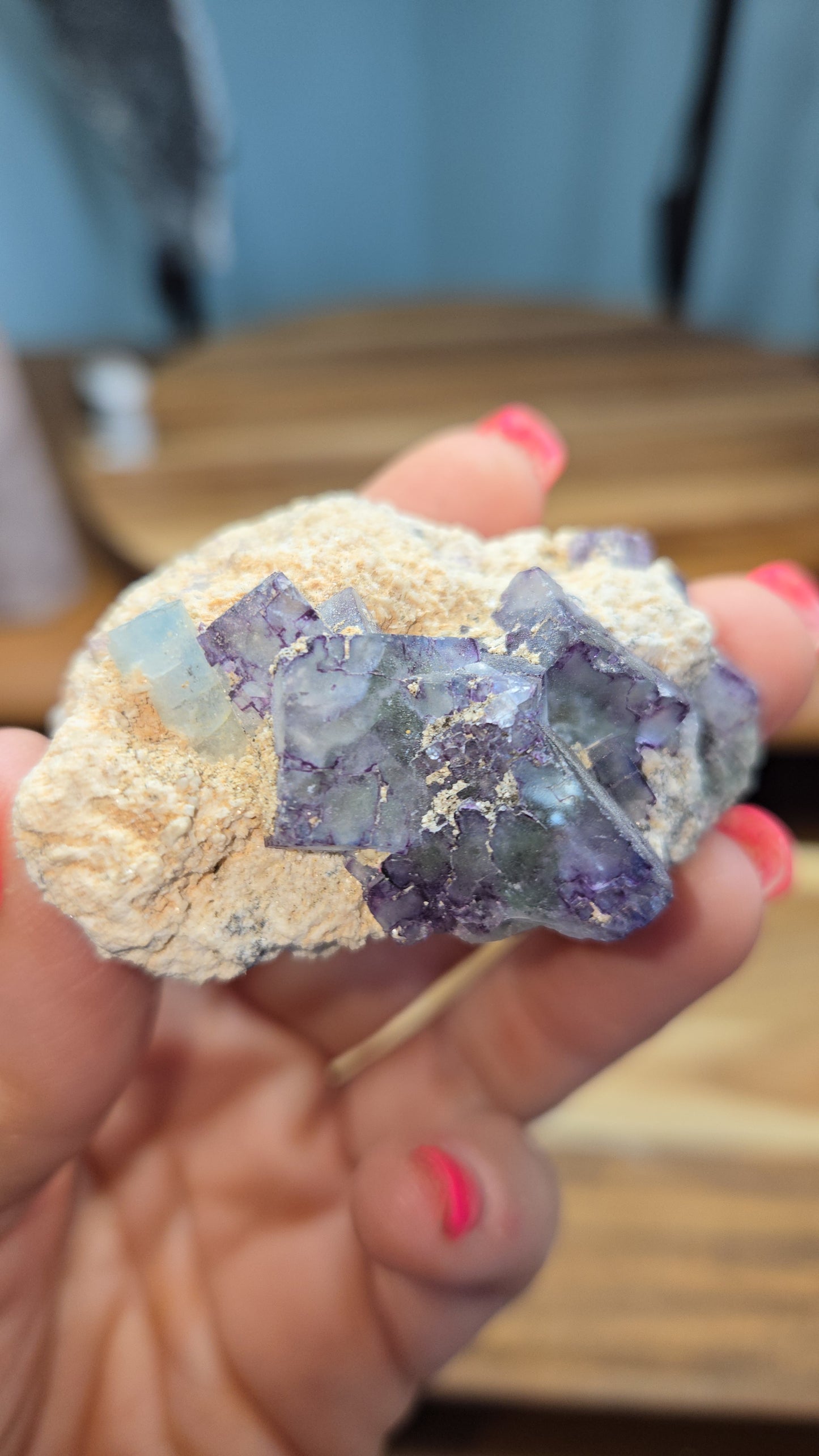 Fluorite and Aquamarine