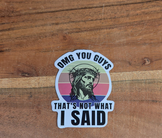OMG Jesus Sticker