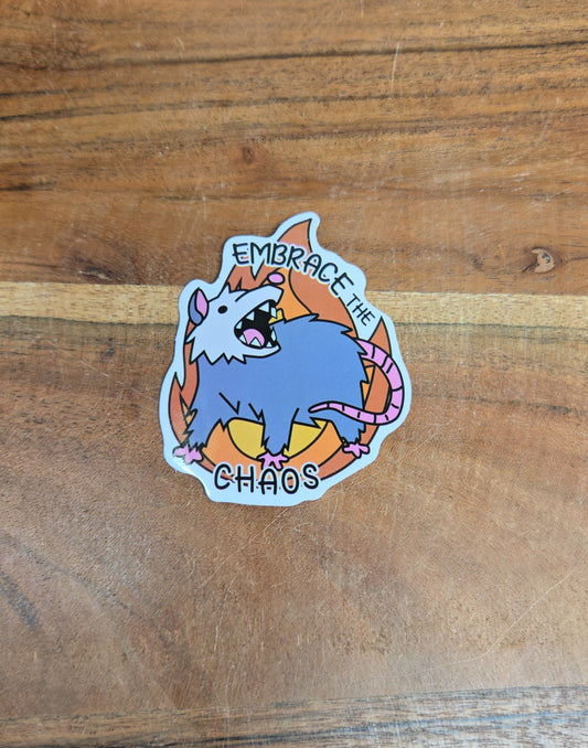 Embrace the CHAOS Sticker