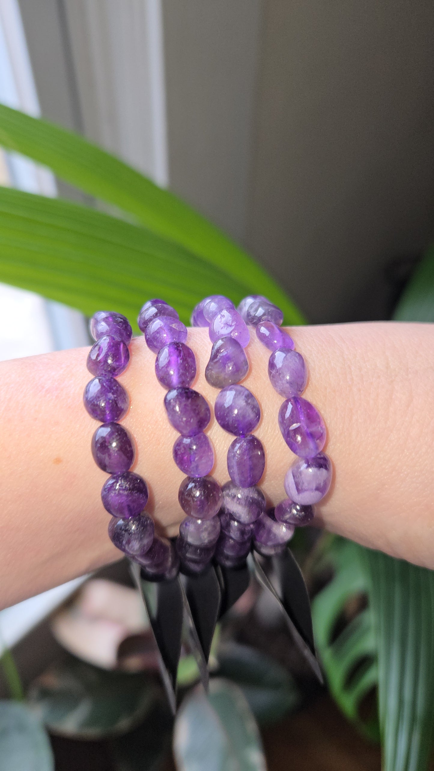 Amethyst Tumble Braclet