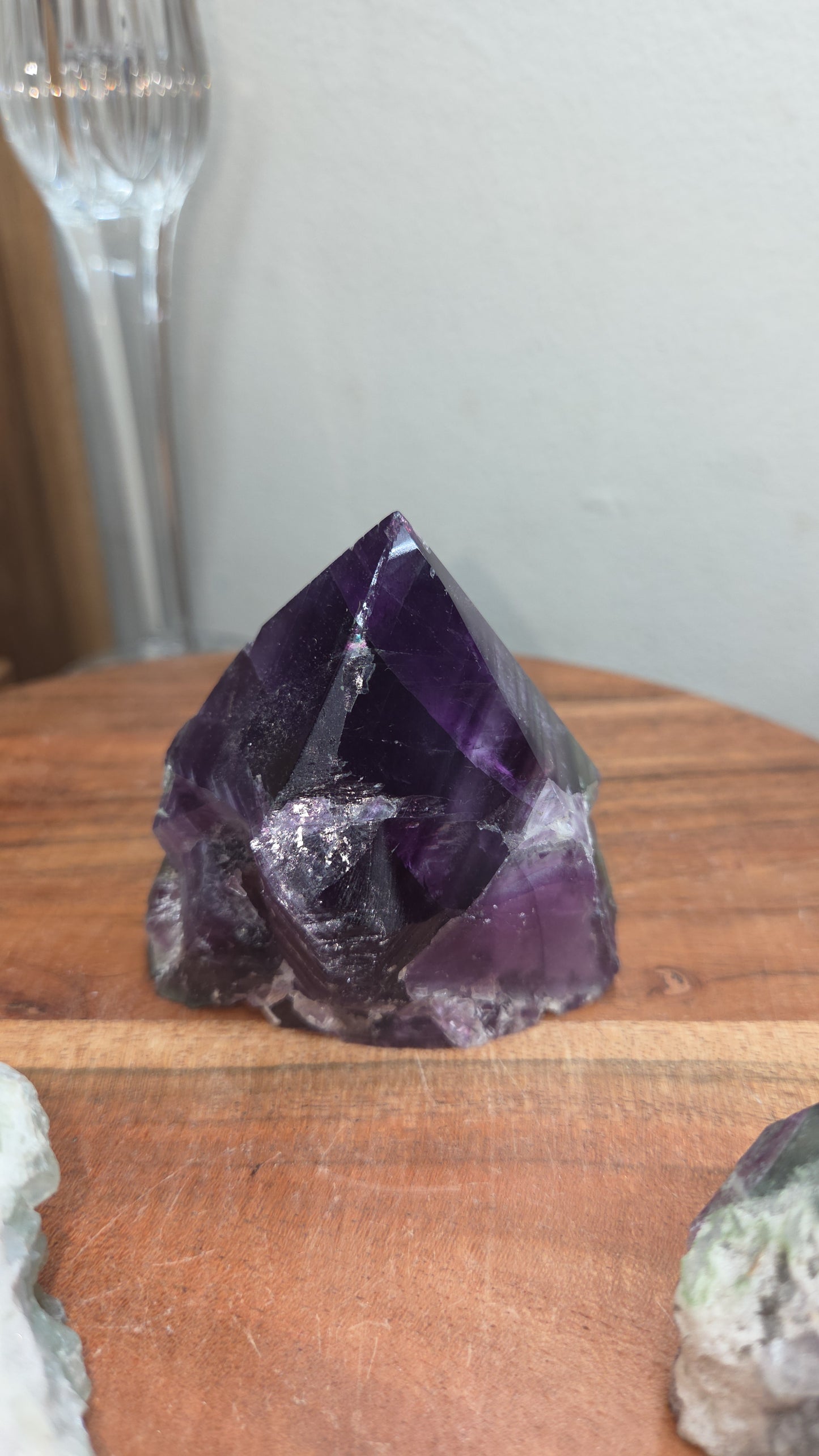 Half Polished Fluorite Points