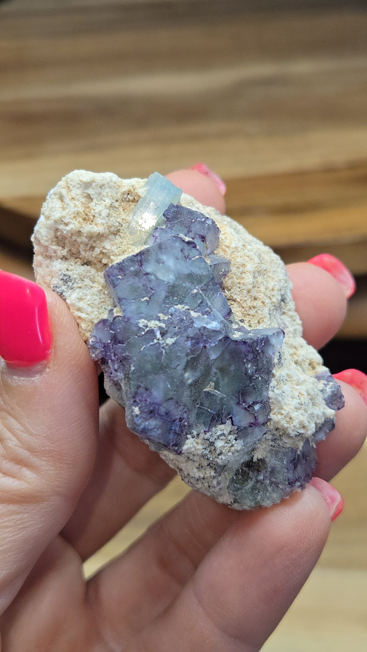 Fluorite and Aquamarine