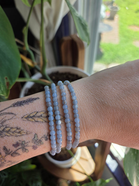 Angelite Braclet 4mm