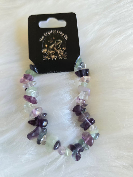 Fluorite Chip Bracelet