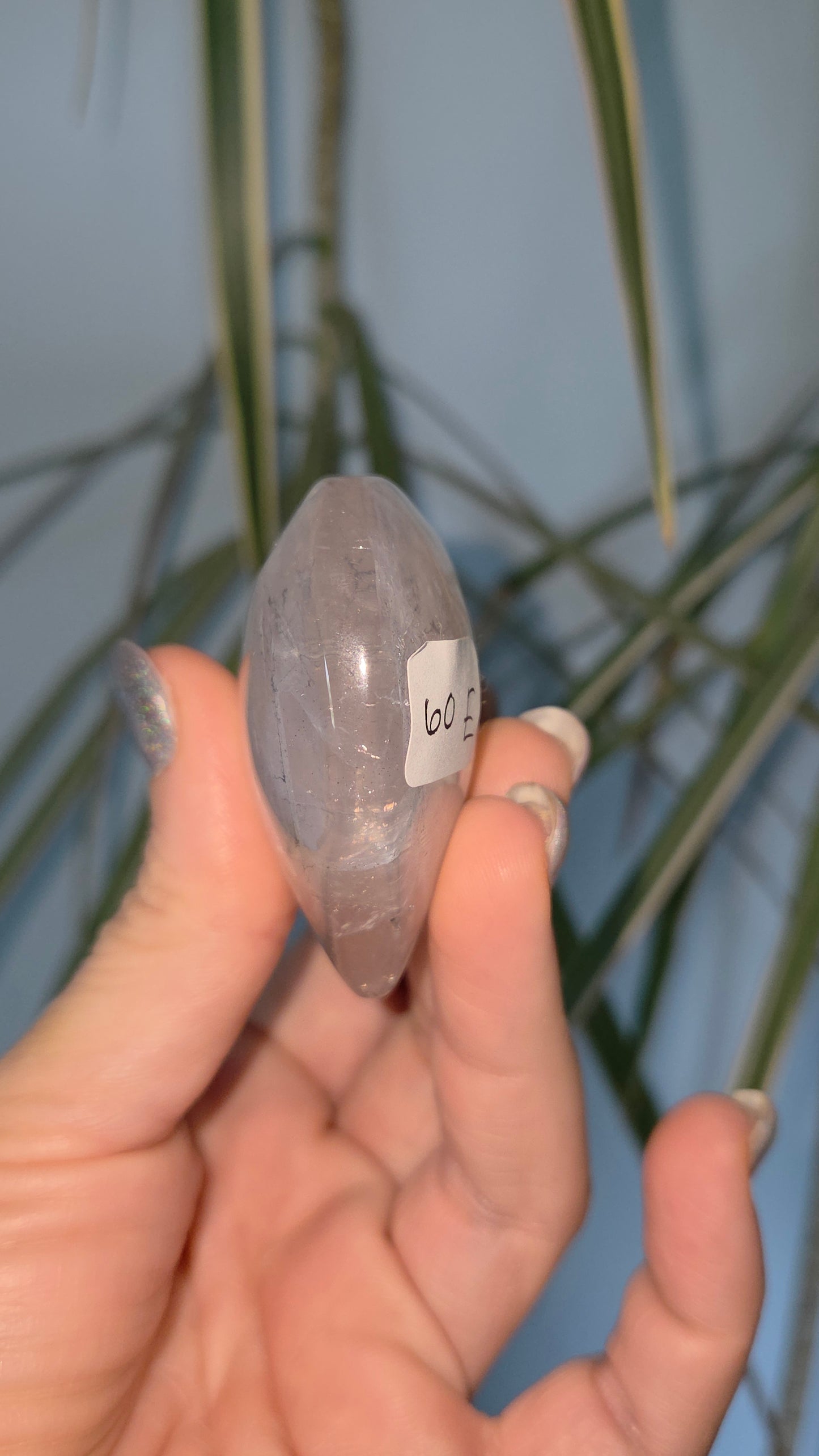 Dendritic Rose Quartz Heart