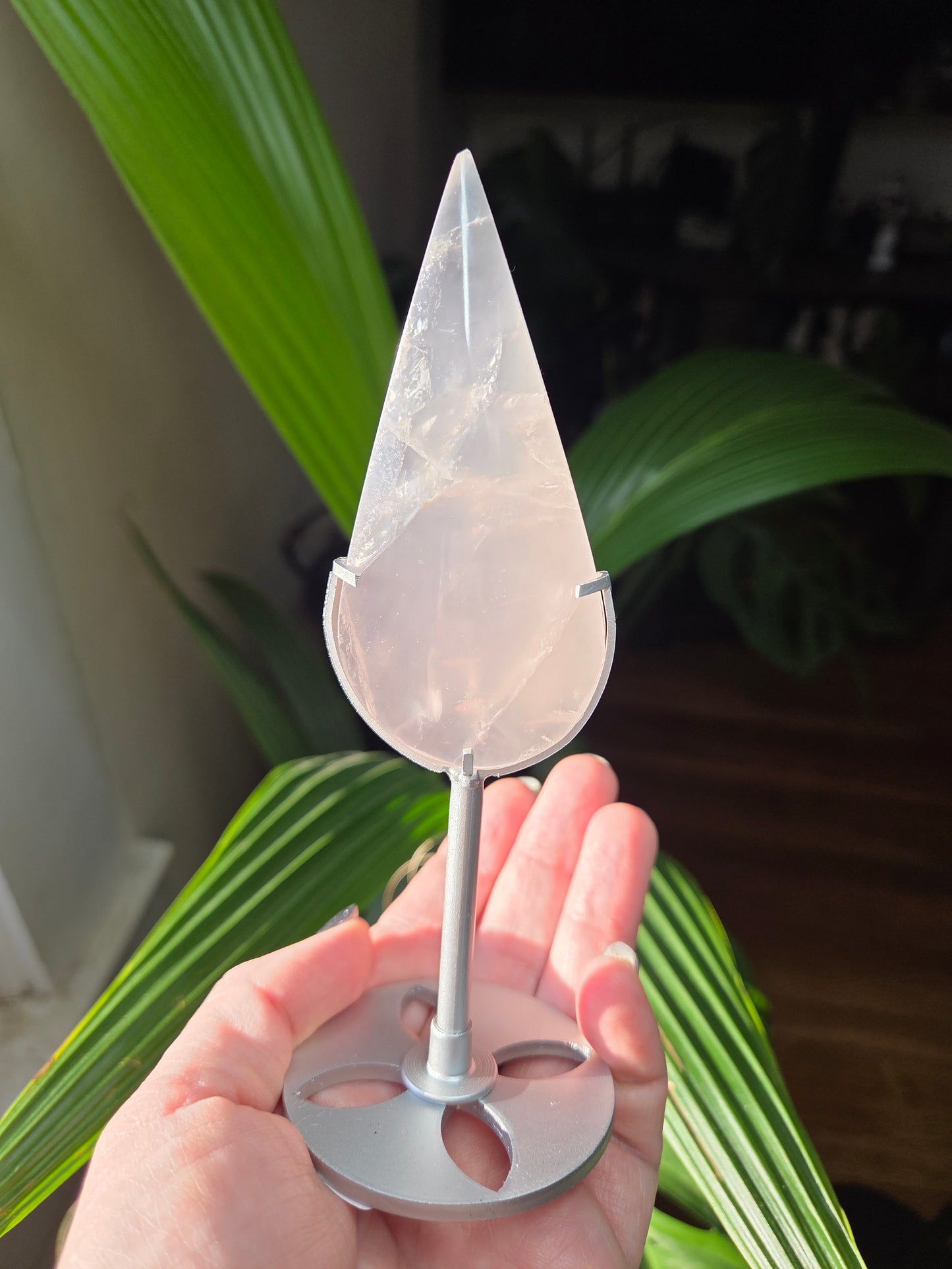 Rose Quartz Tear Drop