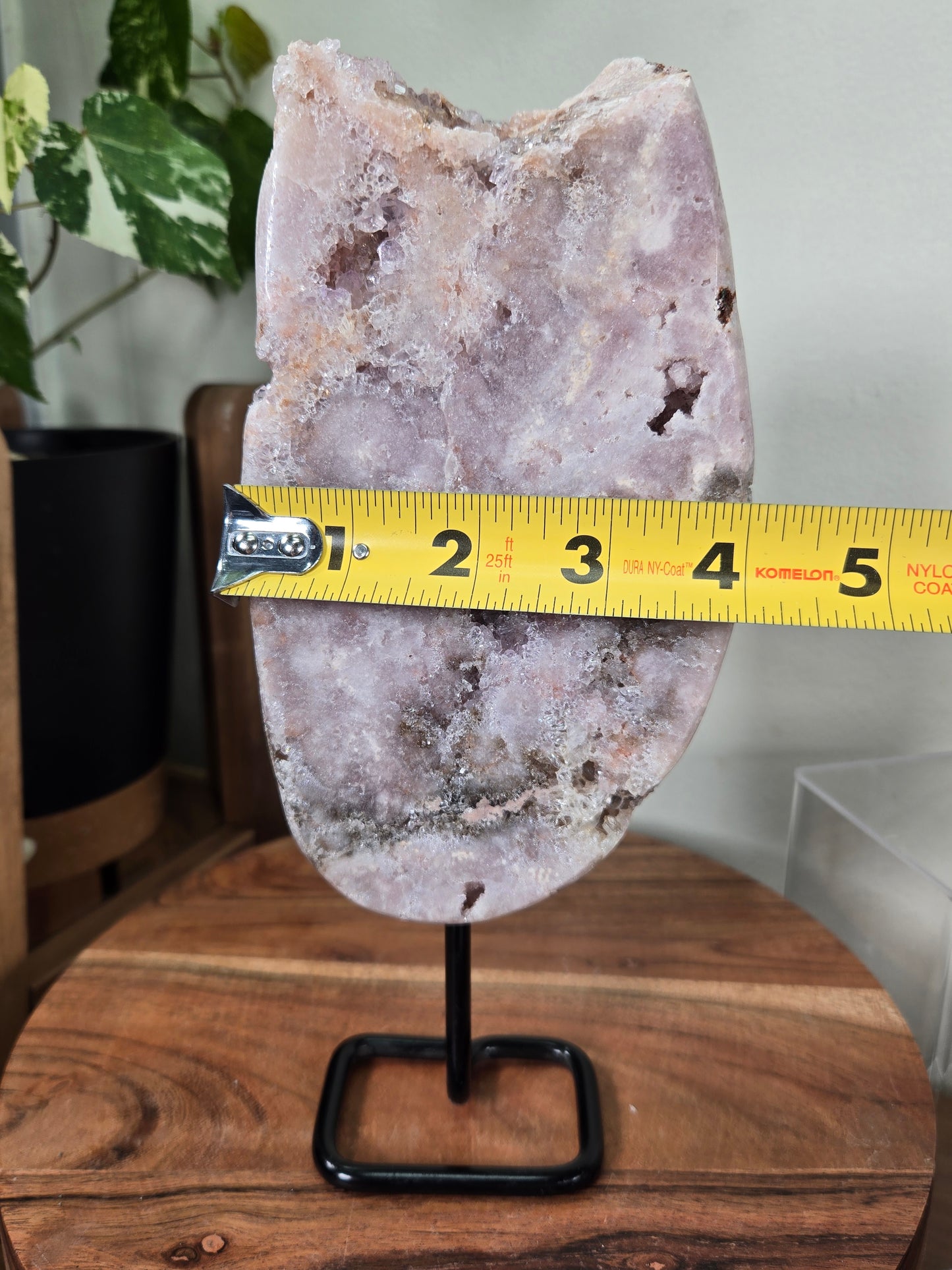 Pink Amethyst Slab on Stand