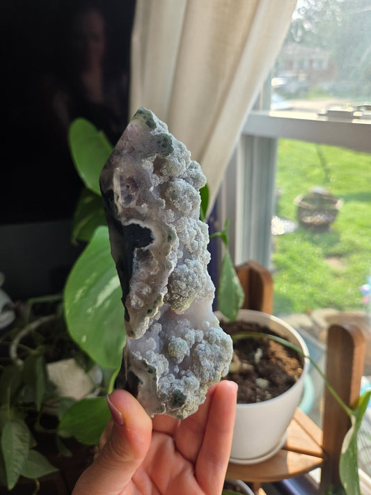 Moss with Amethyst Tower
