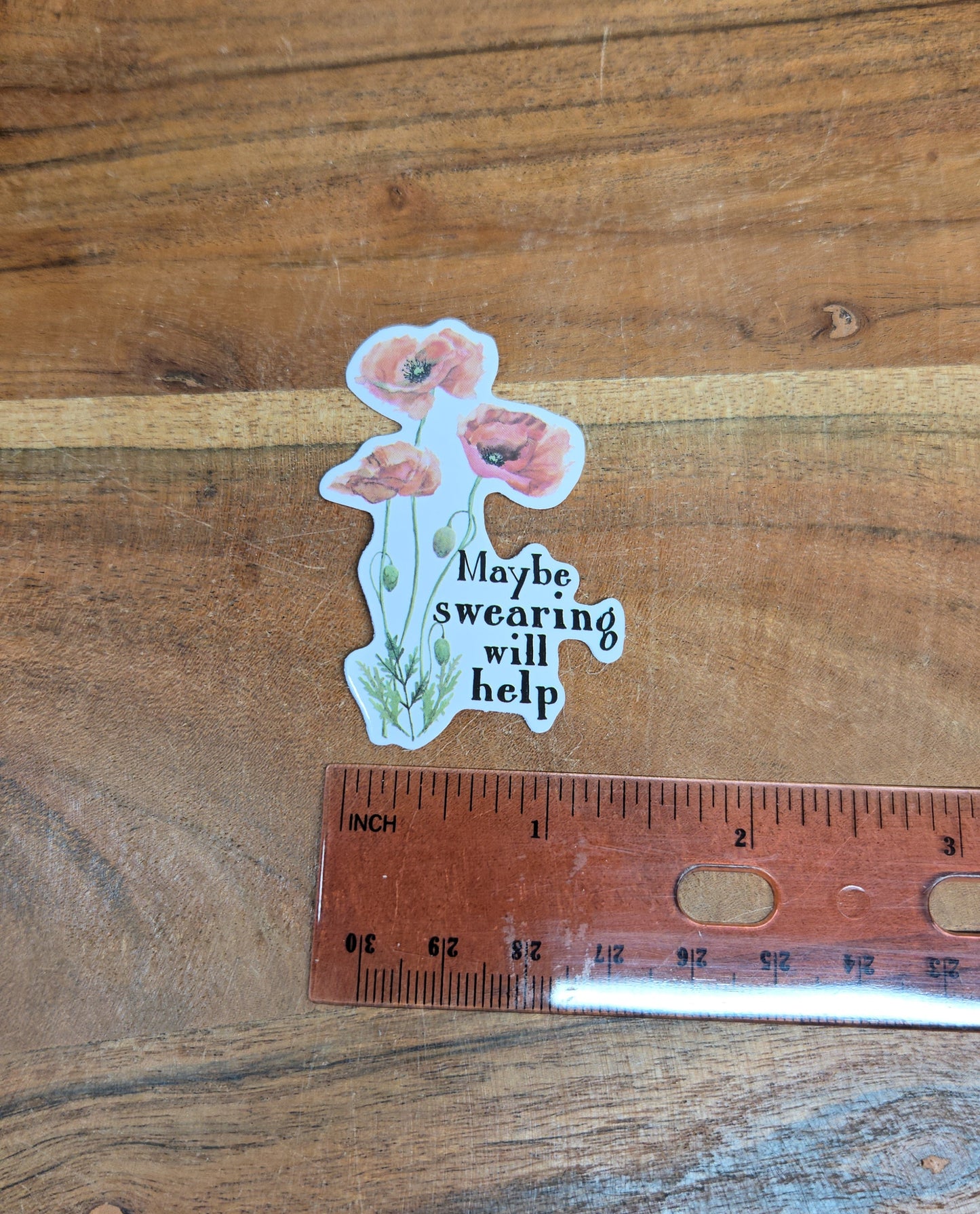 Maybe Swearing Will Help Sticker