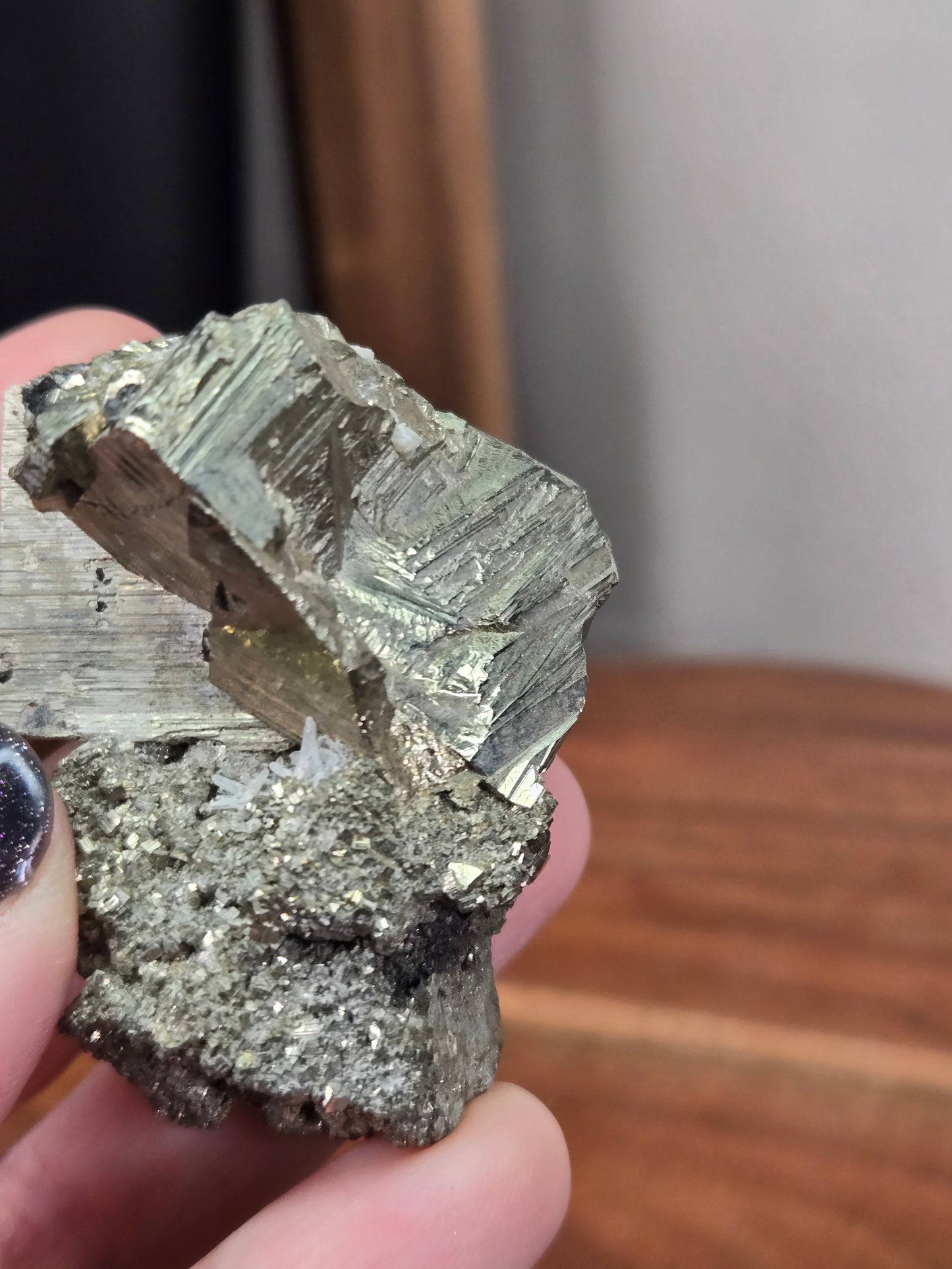 Cubic Pyrite with Quartz