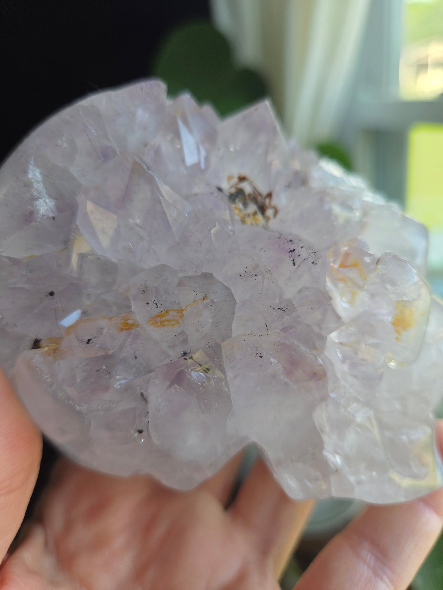 Dendritic Agate with Amethyst Skull