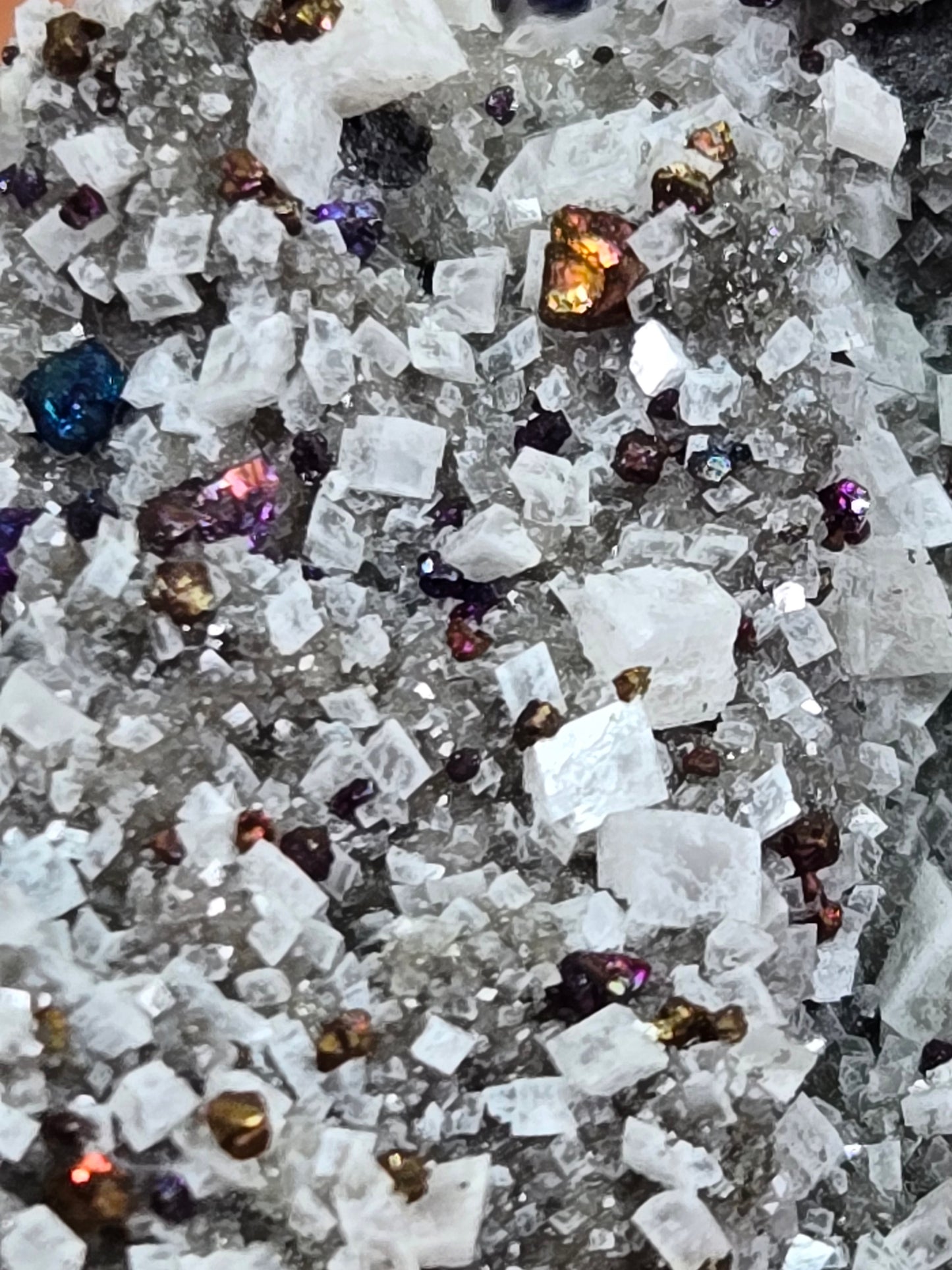 Chalcopyrite on Dolomite from Brushy Creek Mine