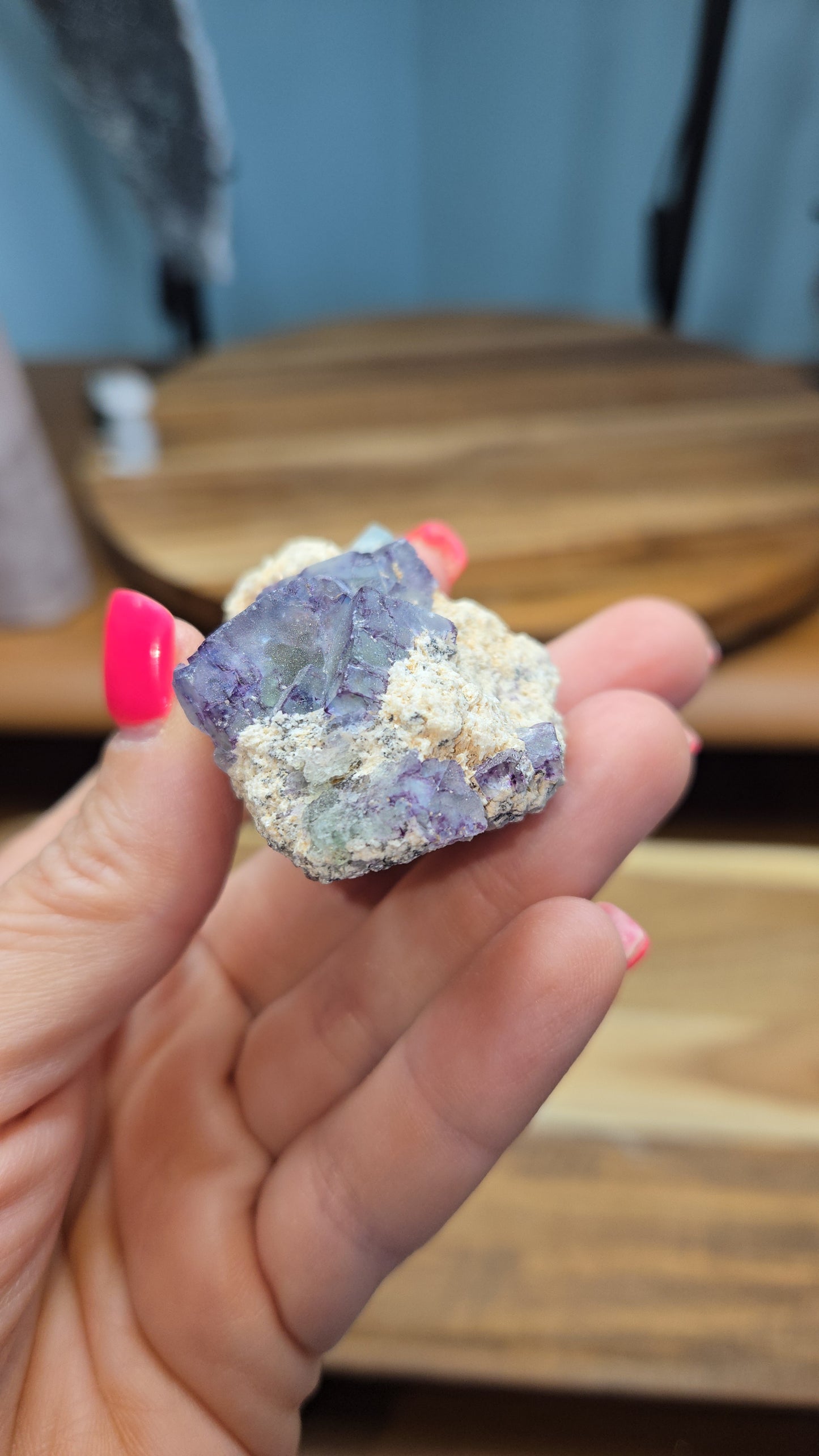 Fluorite and Aquamarine