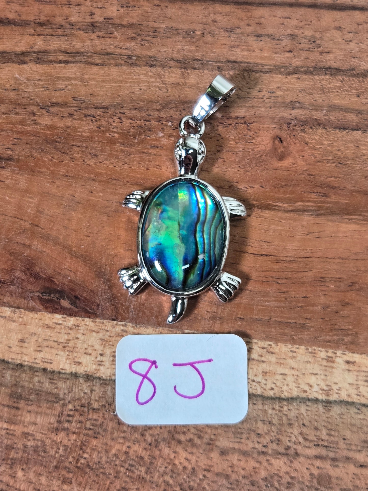 Abalone Shell Turtle Pendant