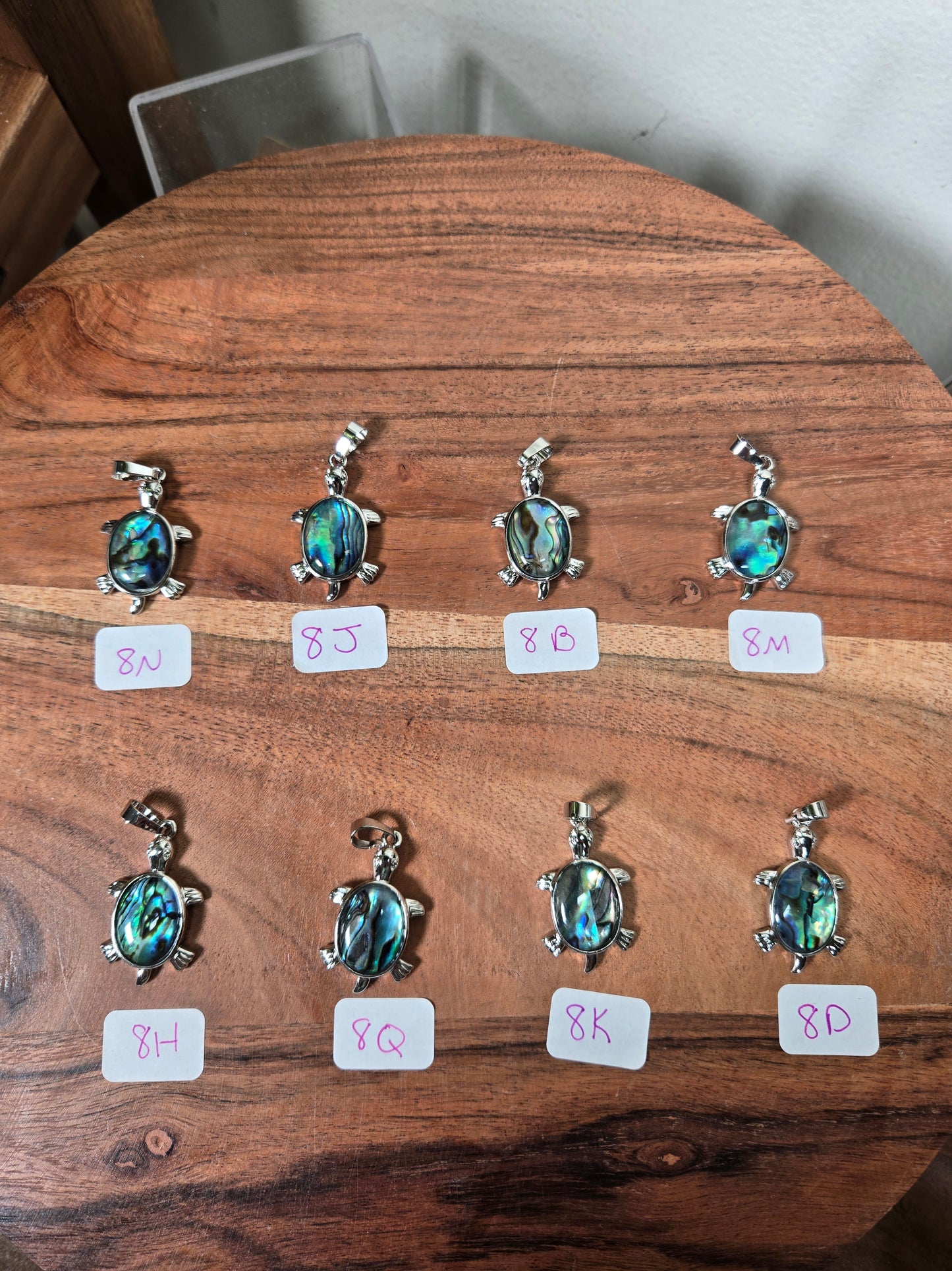 Abalone Shell Turtle Pendant