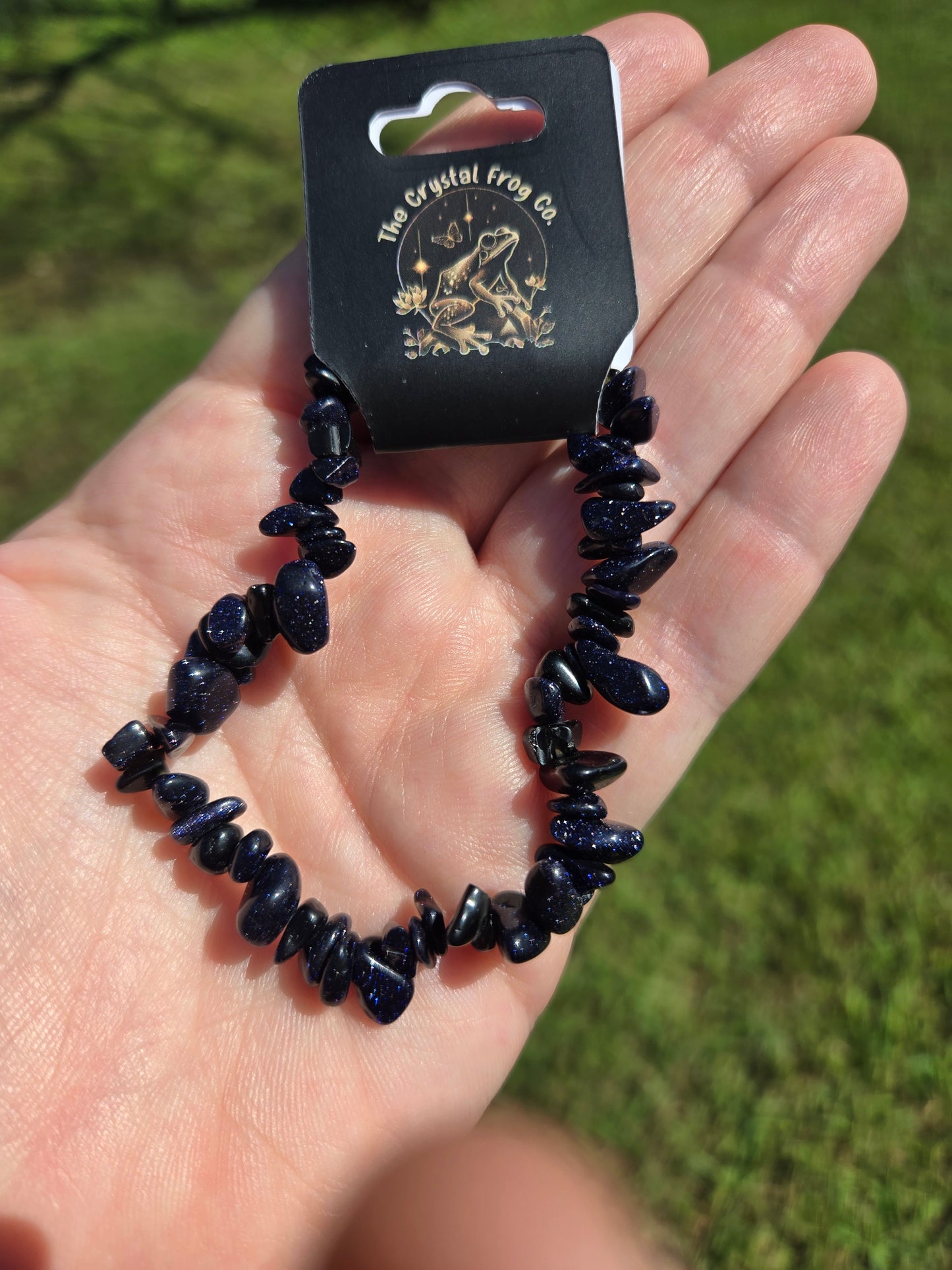 Blue Sandstone Chip Bracelet