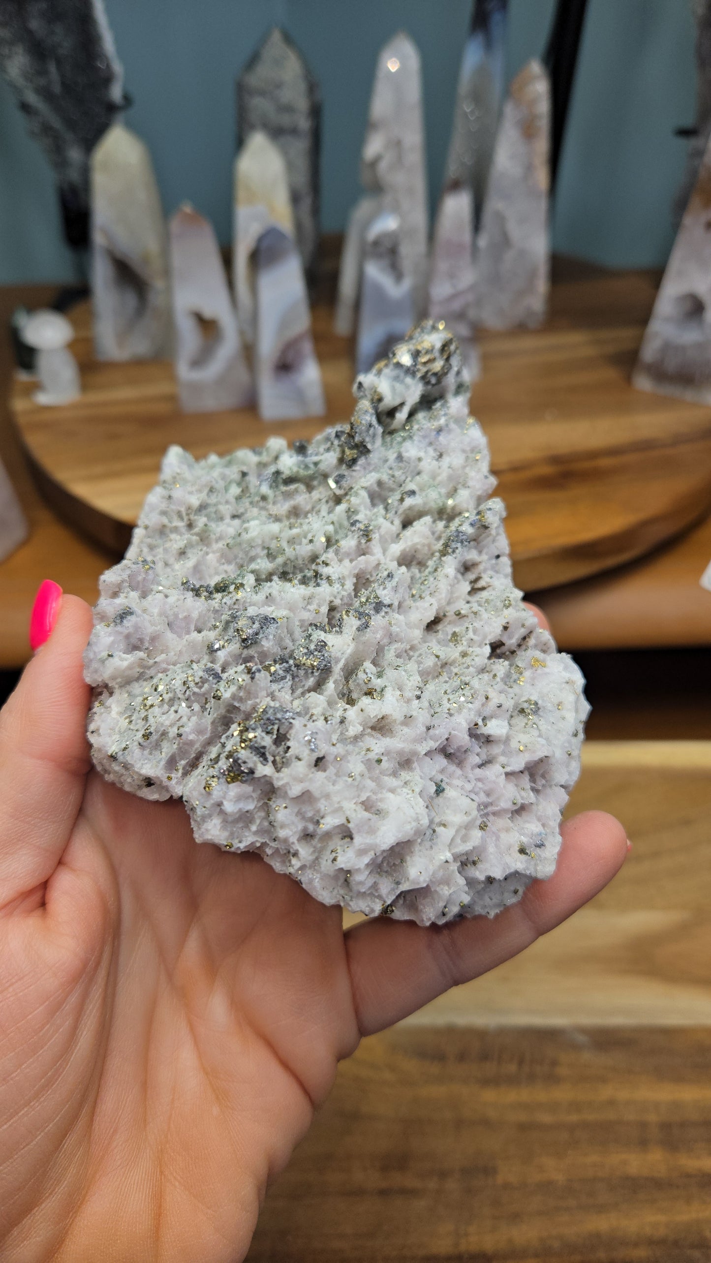 Calcite and Pyrite (Self Standing)
