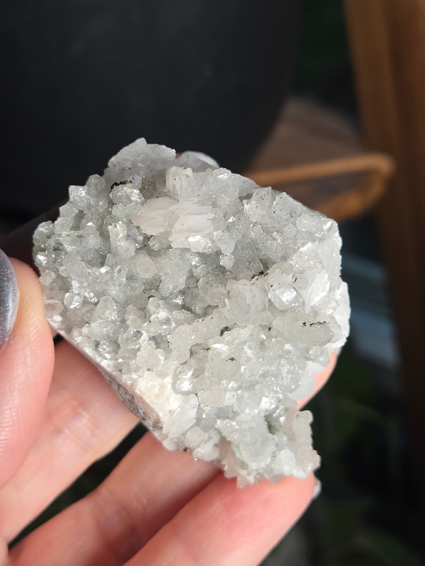 Pagoda Calcite with Pyrite