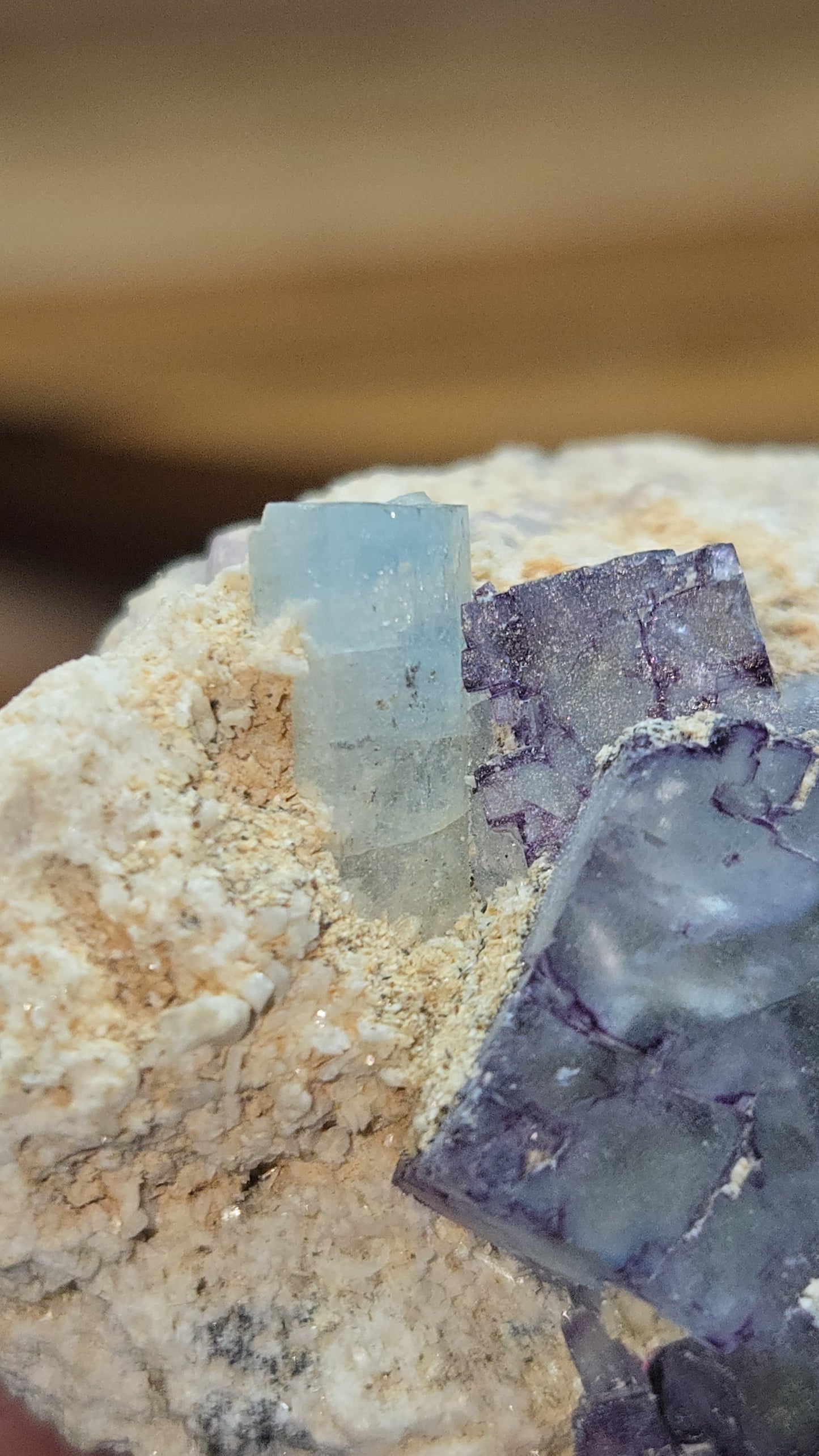 Fluorite and Aquamarine